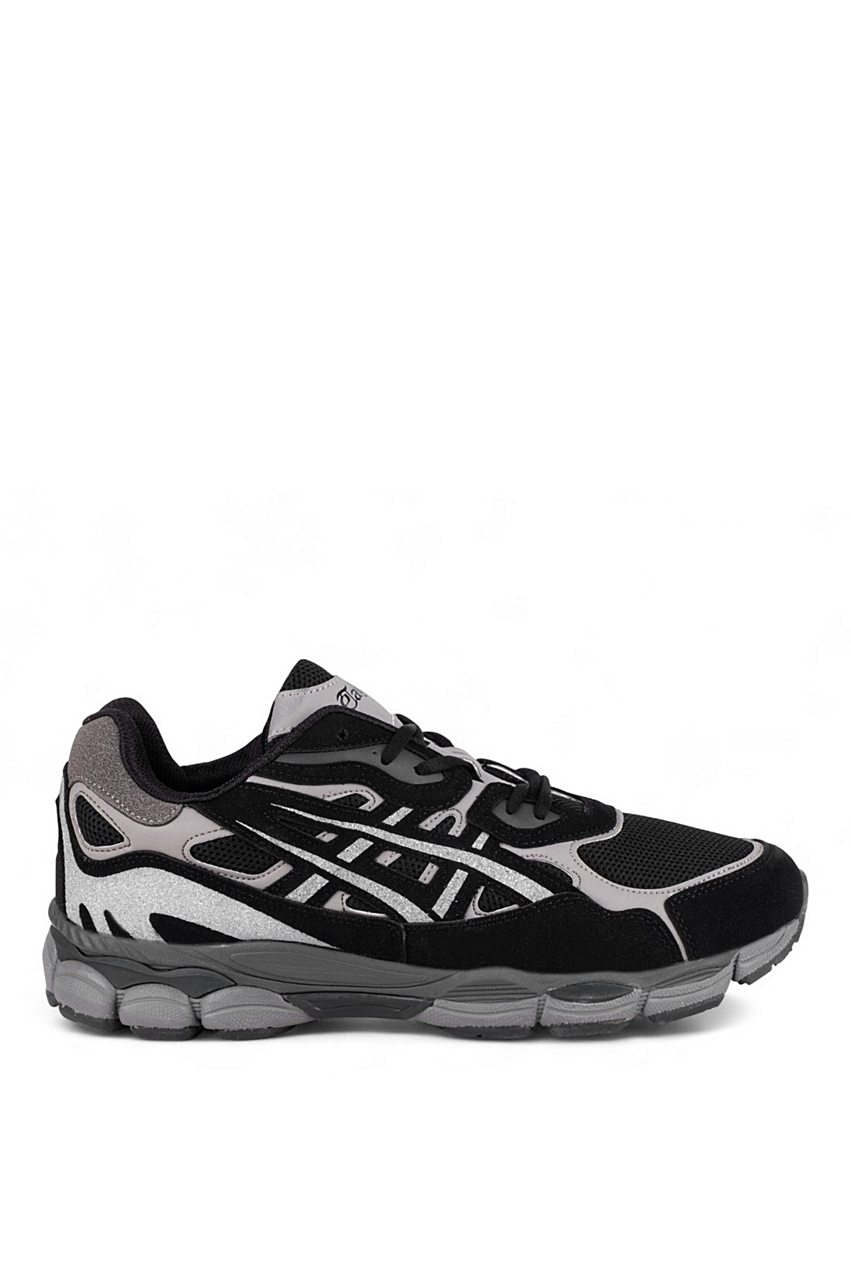 eTayger E-2516 Erkek Klasik Sneaker Siyah - Gri