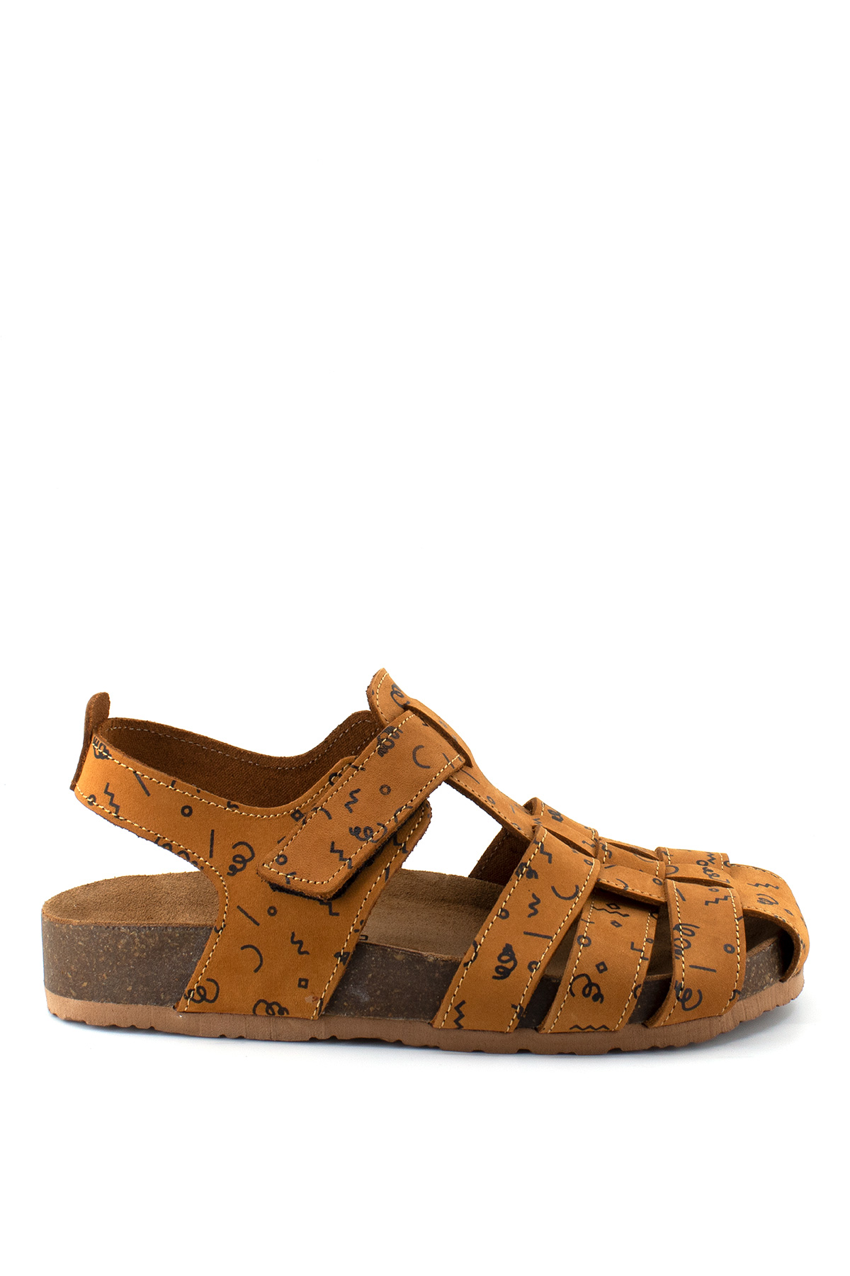 Fuar 512 T 2003 E Filet Deri Sandalet Camel