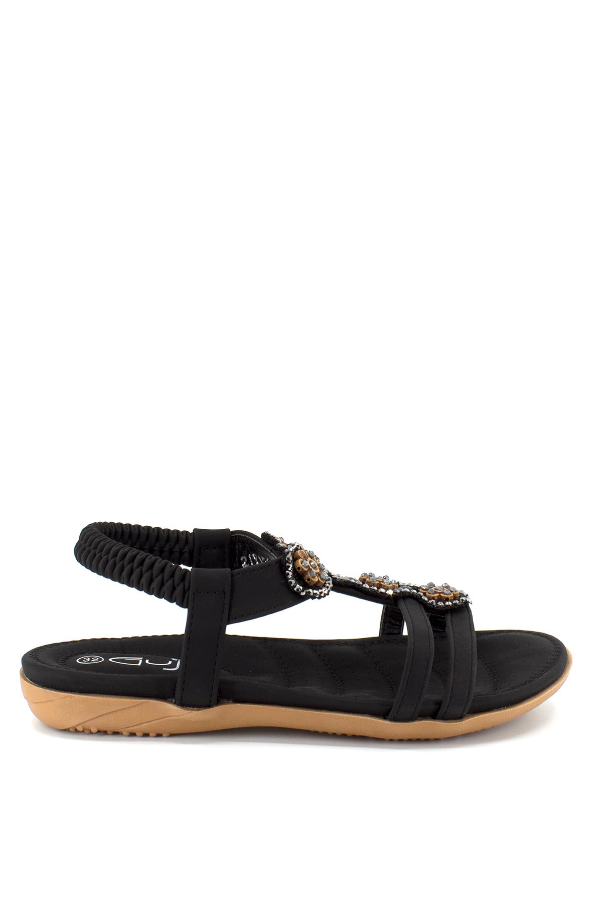 Guja 15216 K Çocuk Filet Sandalet Siyah