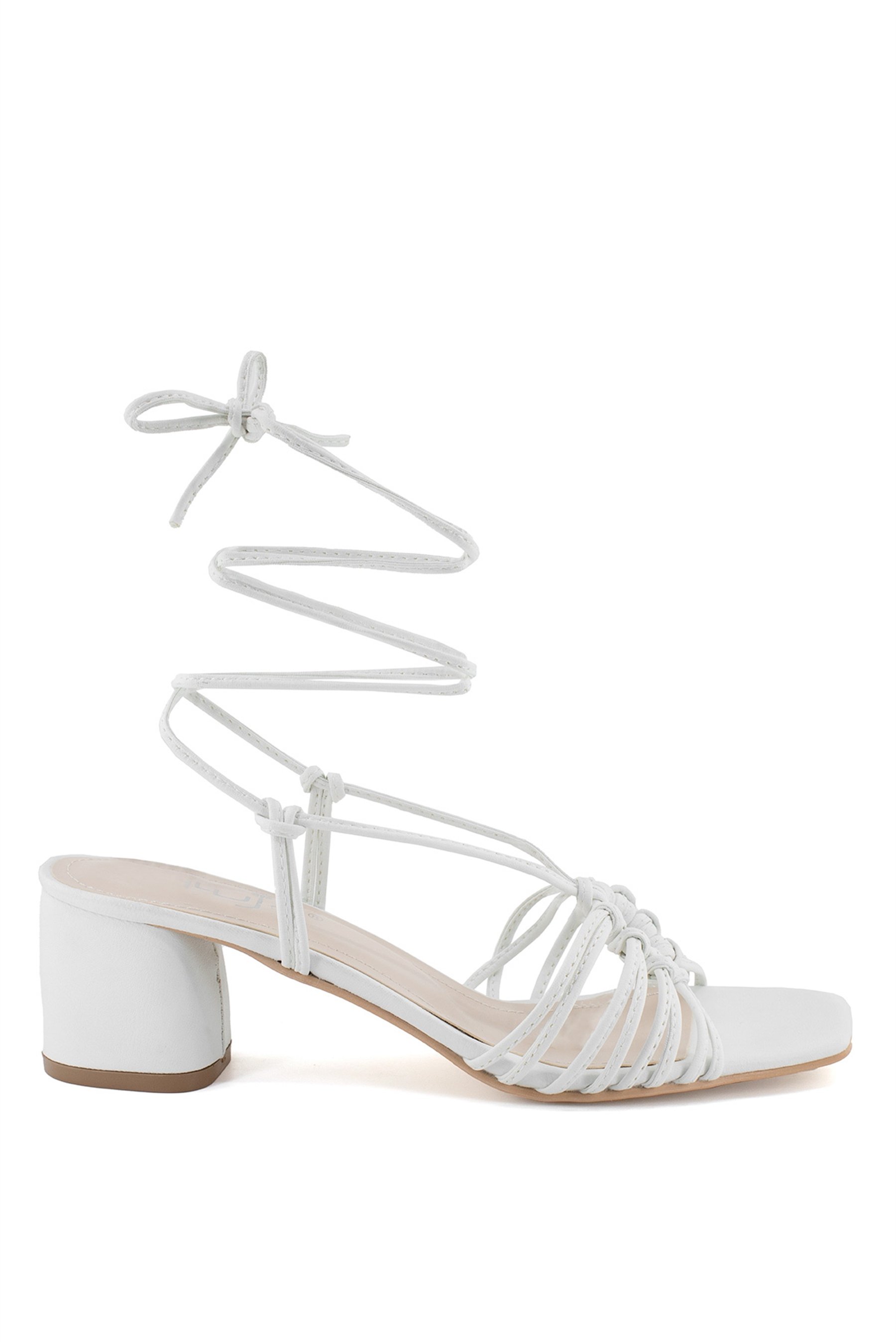 Guja 22Y506-3C Kadın Topuklu Ayakkabı Beyaz