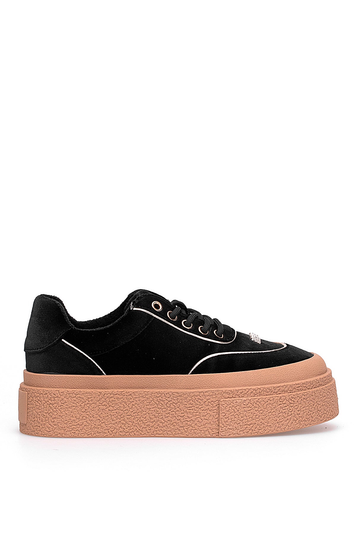 Guja 25K330 Kadın Hakiki Deri Klasik Sneaker Siyah