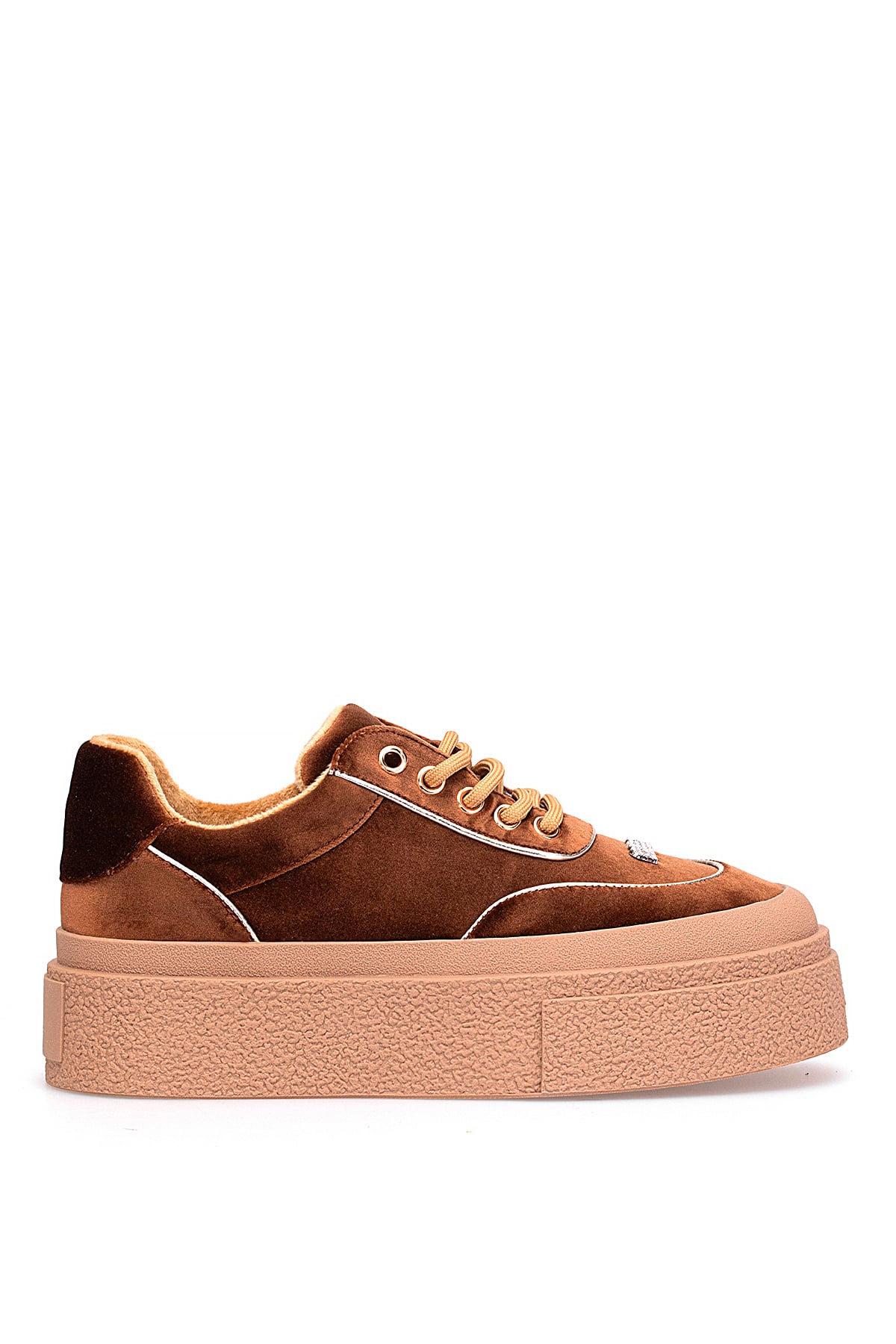 Guja 25K330 Kadın Hakiki Deri Klasik Sneaker Kahverengi