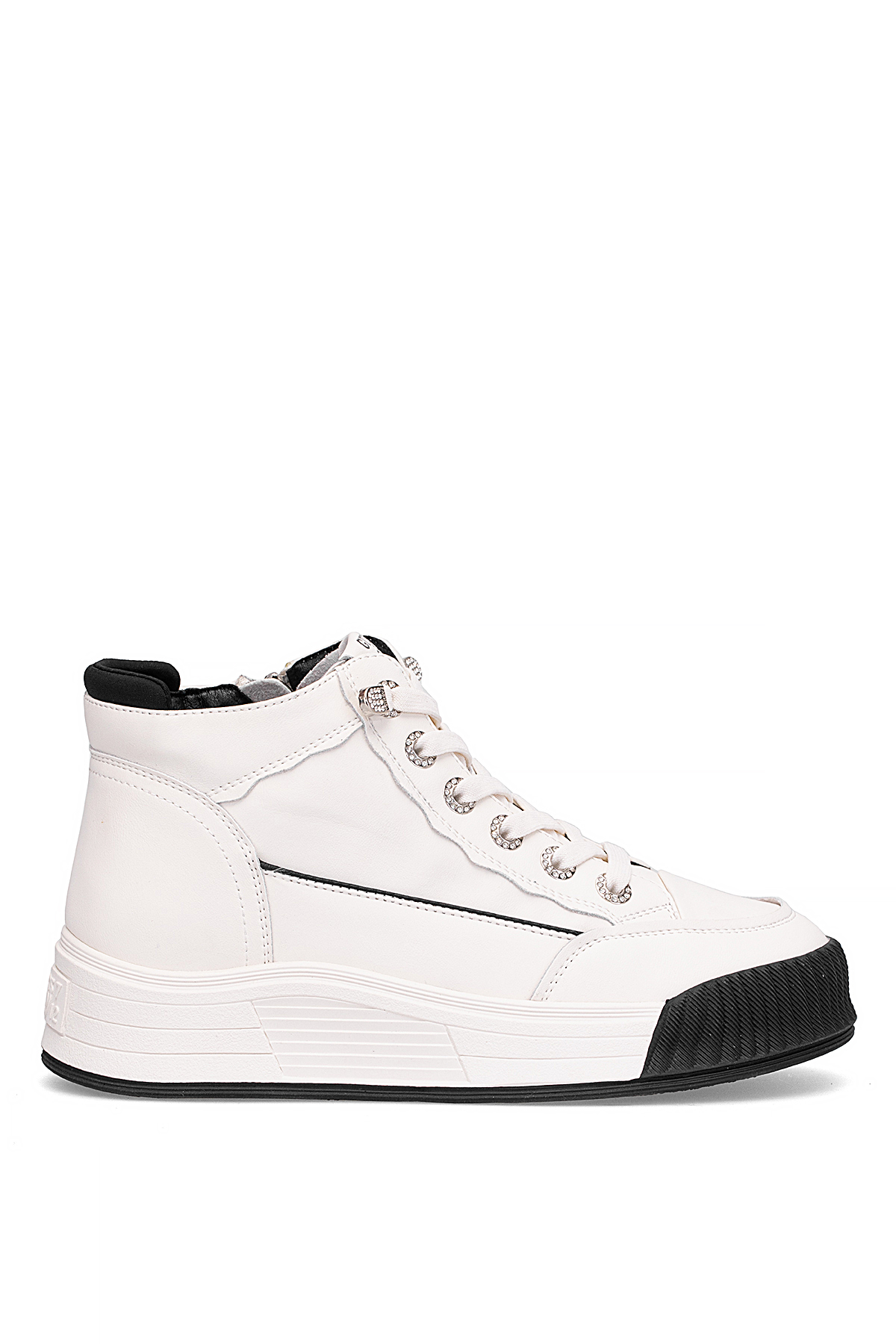 Guja 25K334 Kadın Hakiki Deri Klasik Sneaker Siyah