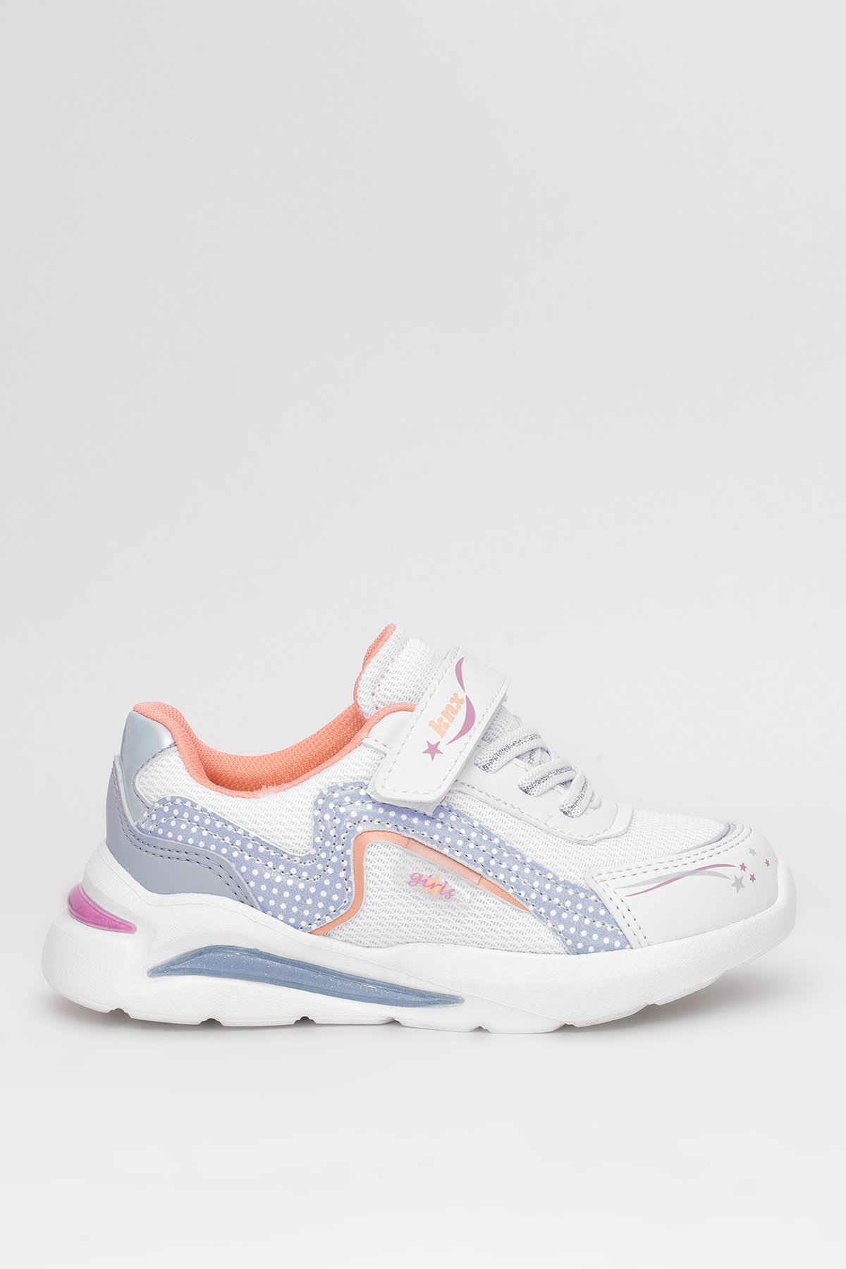 Kinetix 101952452 5P Josie P 5FX Patik Kız Çocuk Yürüyüş Ayakkabısı Beyaz - Mavi