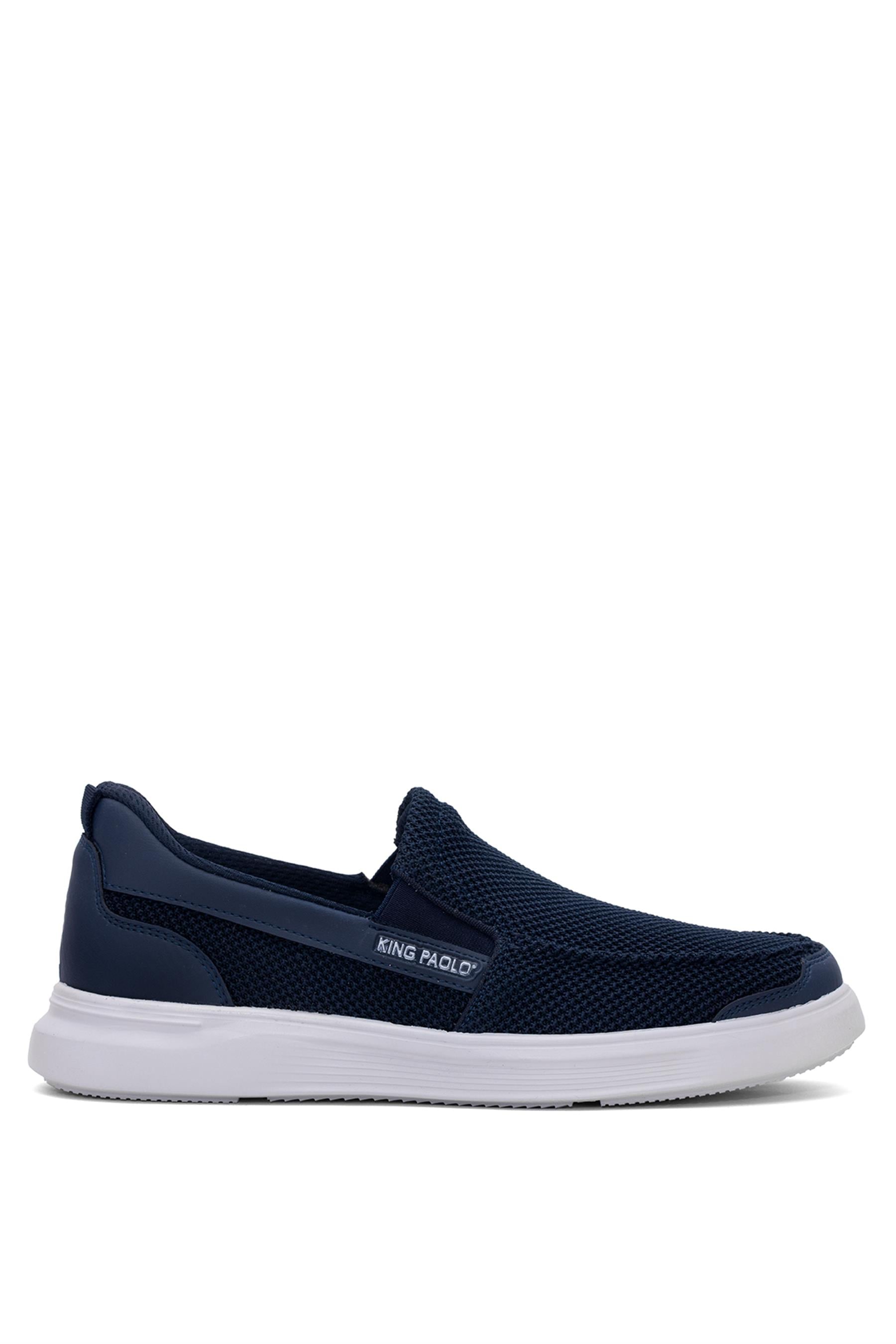 King Paolo F1182 Loafer Krakers Erkek Memory Foam Yürüyüş Ayakkabısı Lacivert