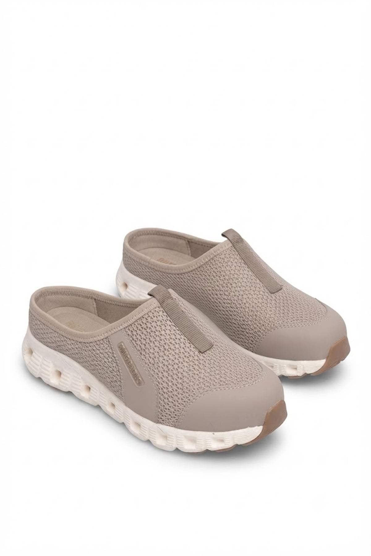 King Paolo H5204 Missy Kadın Memory Foam Sabo Terlik Bej