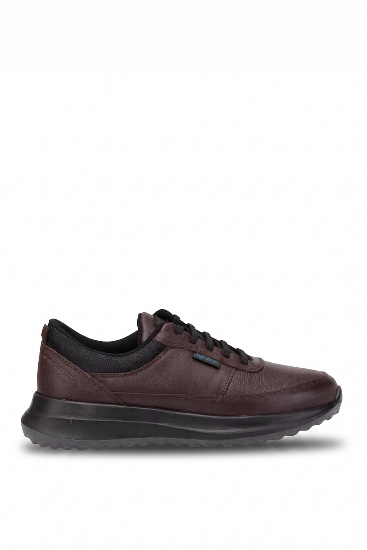 King Paolo L1378 Erkek Hakiki Deri Memory Foam Klasik Sneaker Kahverengi