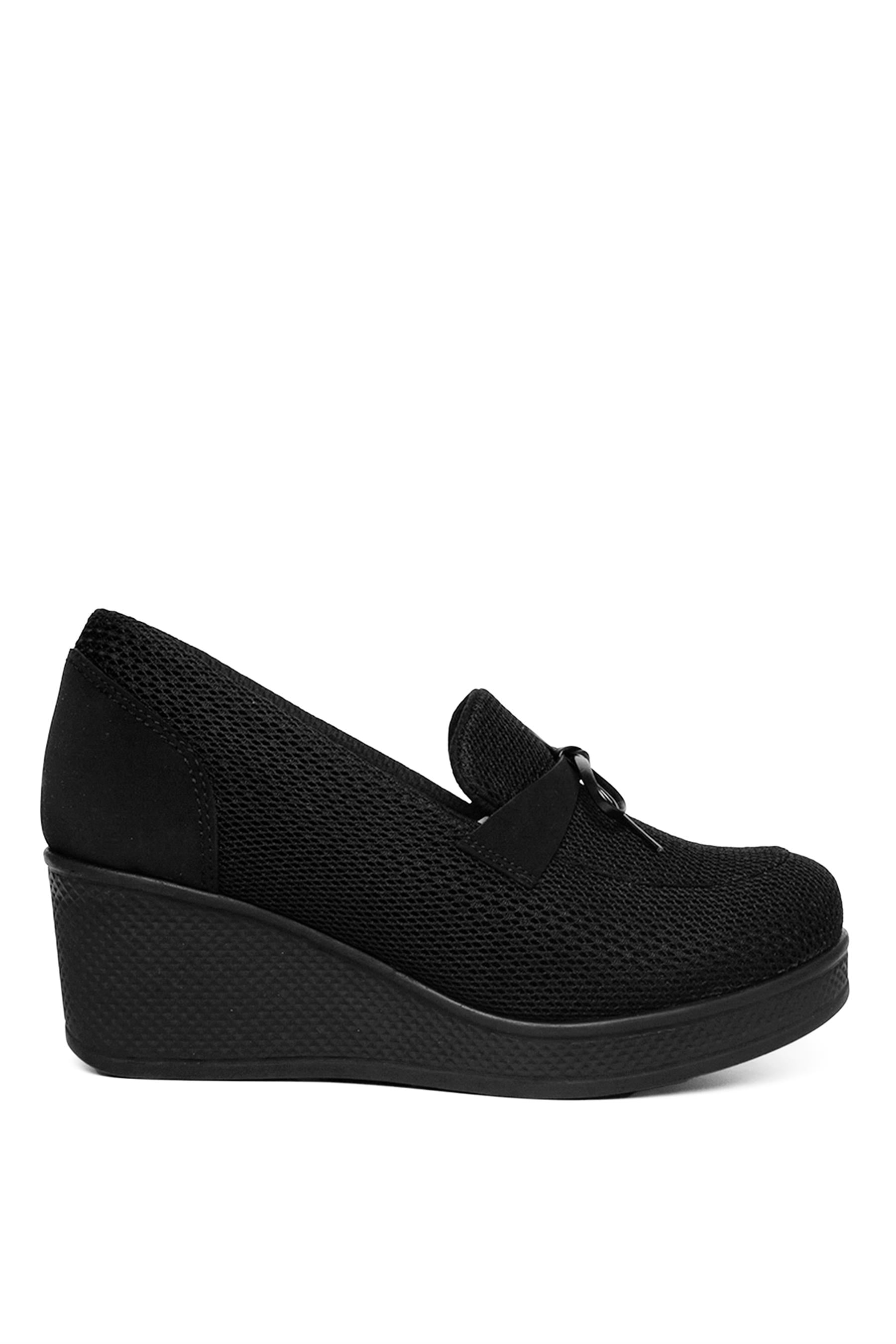 King Paolo Z6179T Loafer Kadın Spor Ayakkabı Siyah