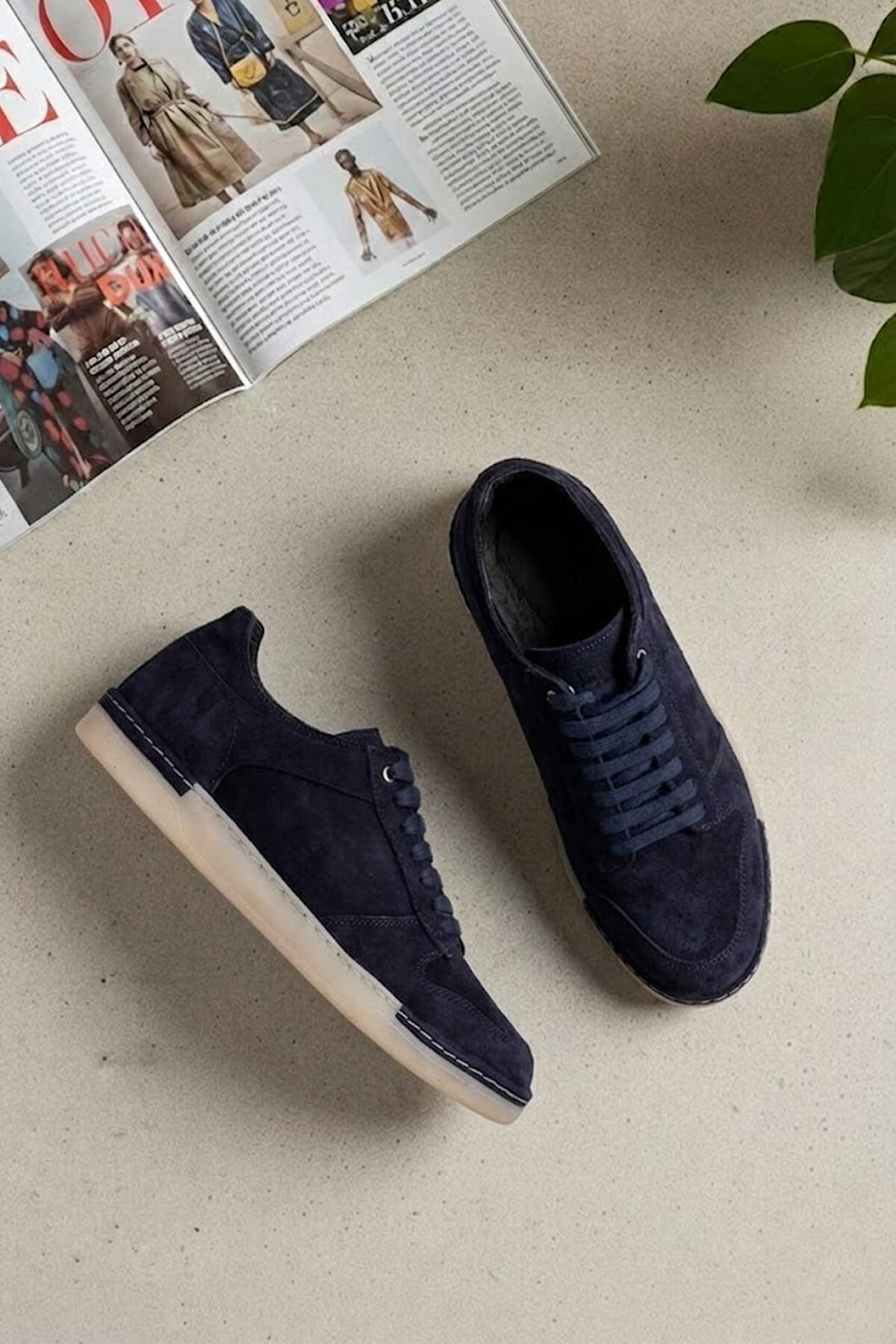 Luciano Bellini 26K-C27701 Formal Erkek Klasik Sneaker Lacivert