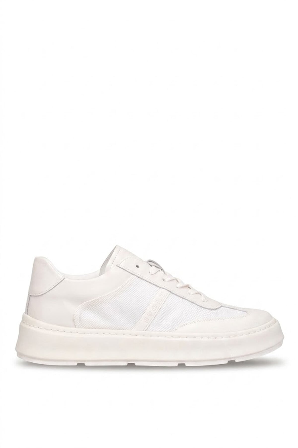 Lufian 111230300 Max Erkek Hakiki Deri Klasik Sneaker Beyaz