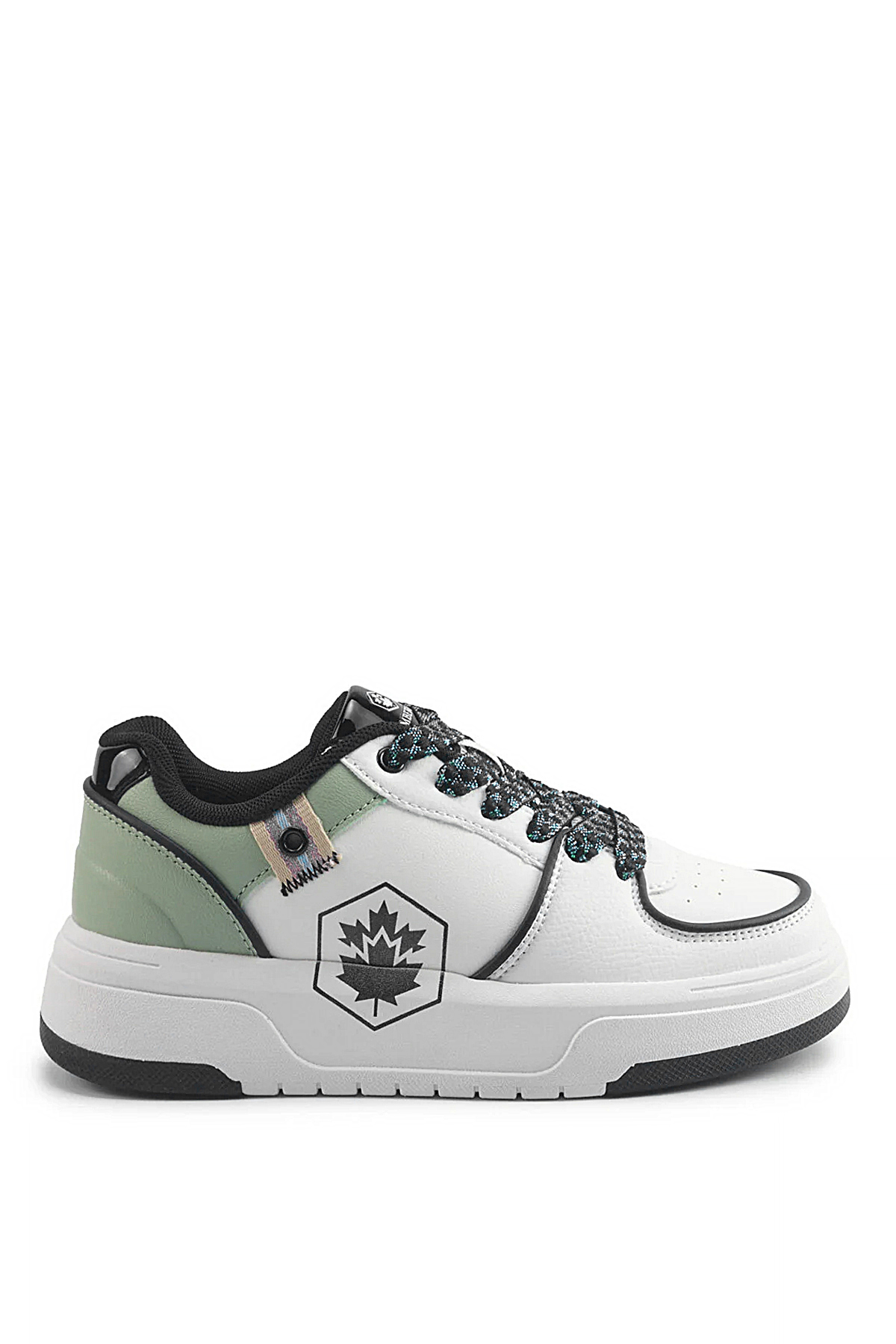 Lumberack A102021849 5W Sempre 5PR Kadın Klasik Sneaker Beyaz - Yeşil