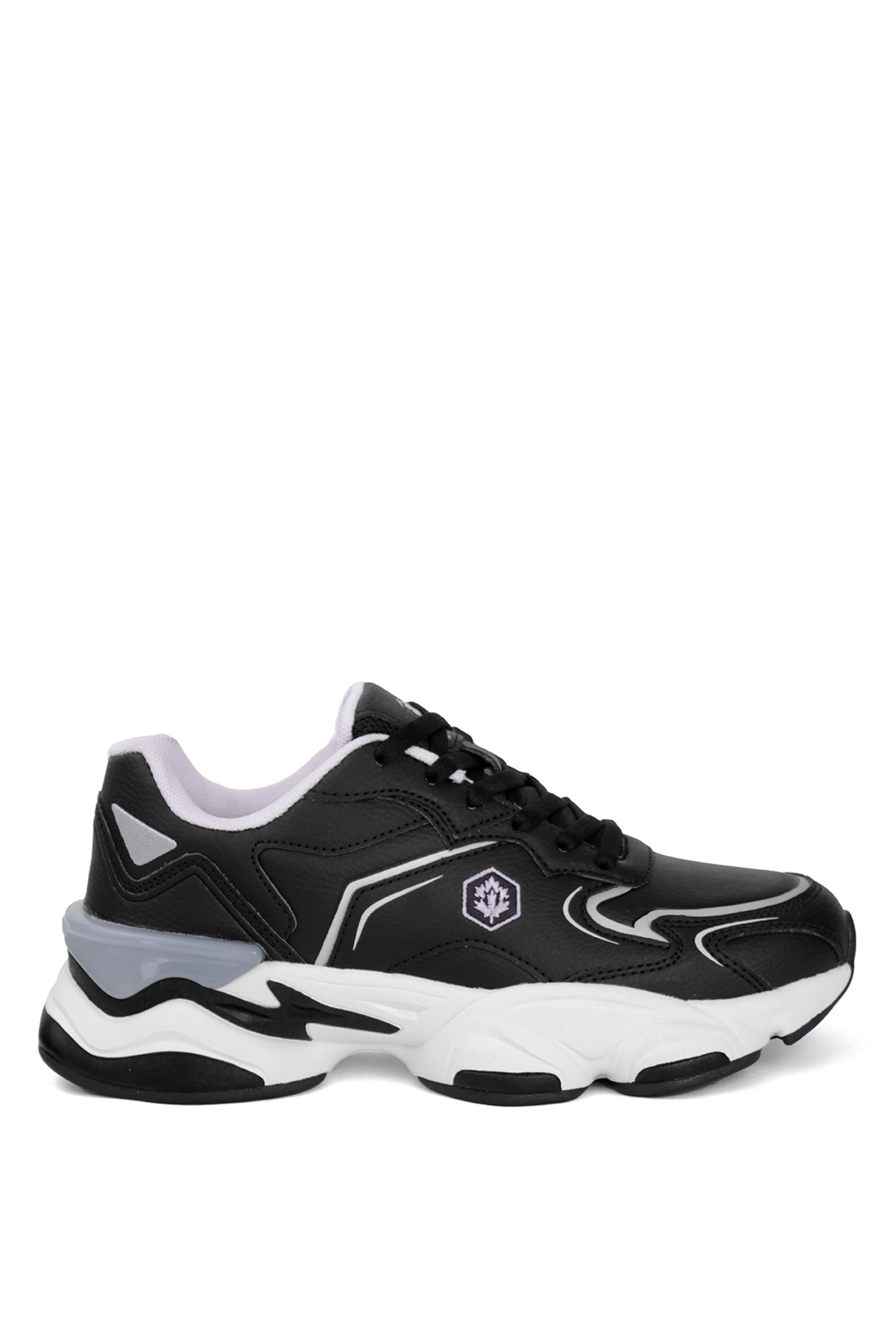 Lumberjack 101783466 4W Madax Wmn Pu 4PR Kadın Klasik Sneaker Siyah