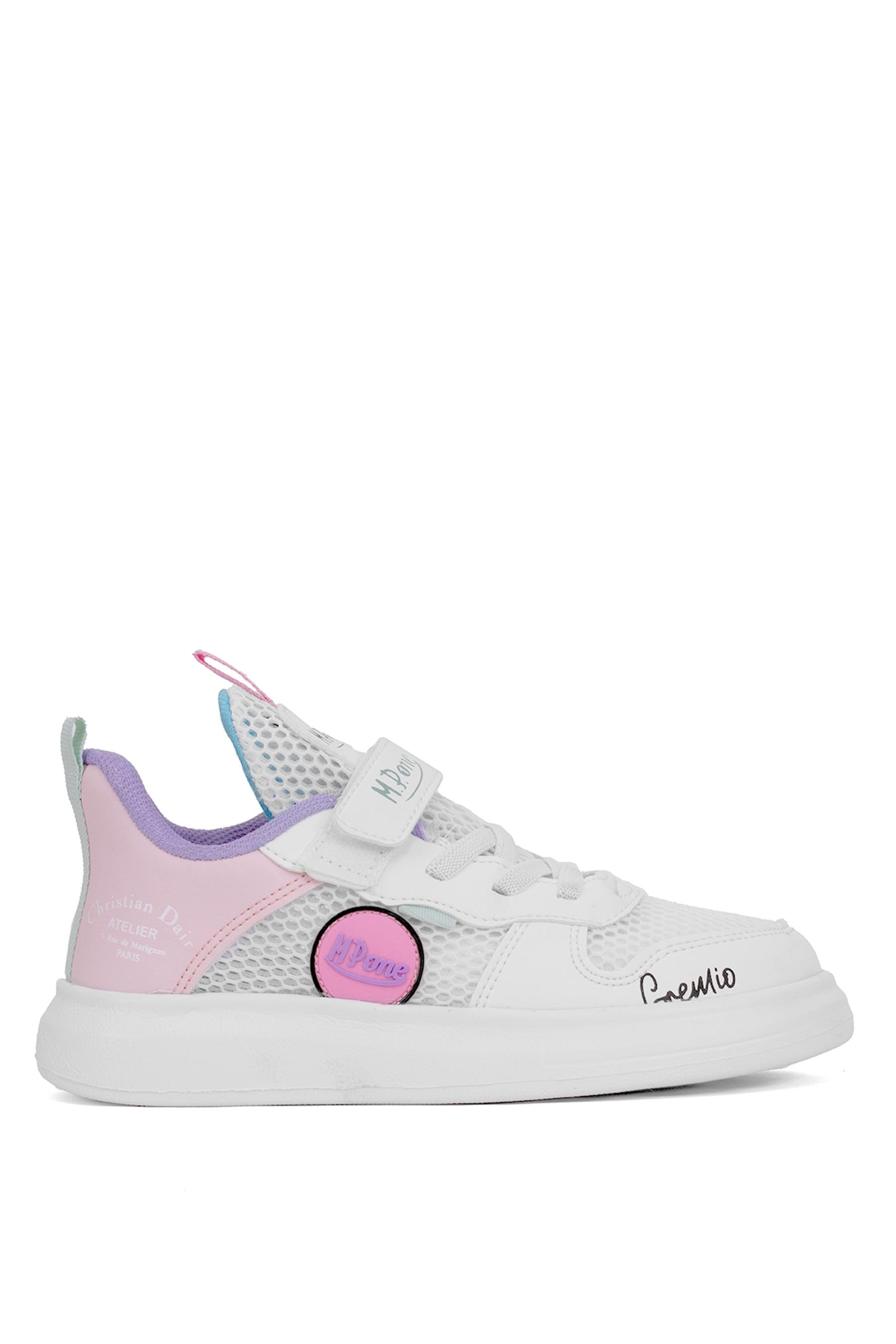 M.P 251-3405FT Filet Kız Çocuk Yürüyüş Ayakkabısı Beyaz - Pembe