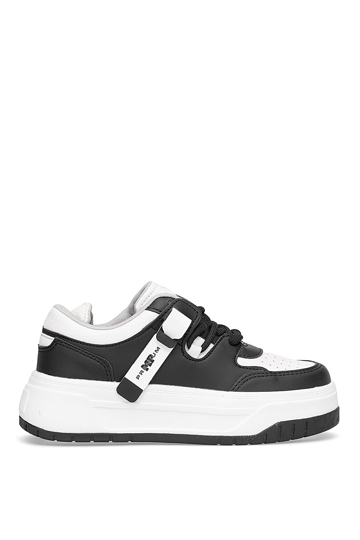 M.P 252-6125ZN Kadın Klasik Sneaker Siyah - Beyaz