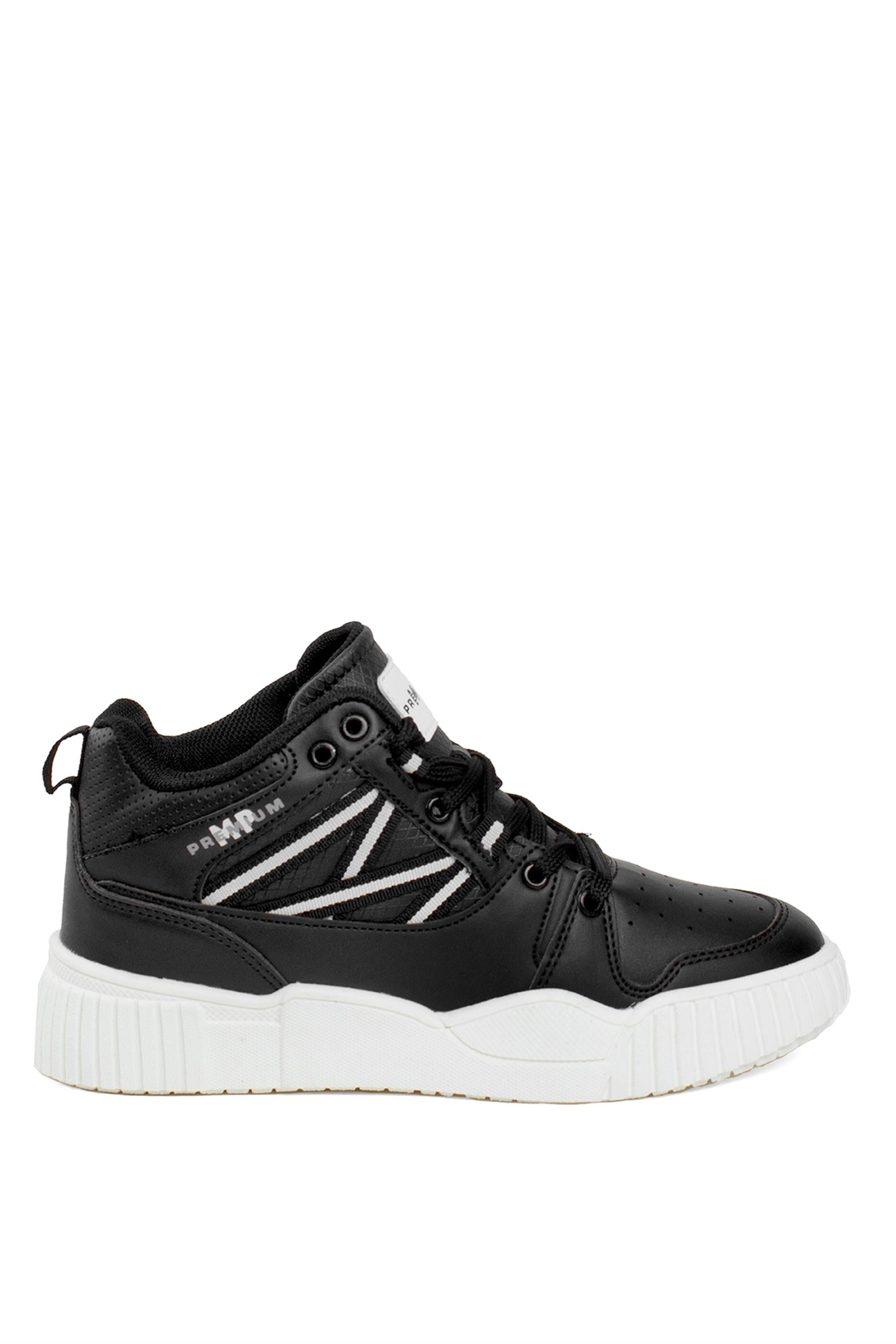 M.P 242-1827ZN Kadın Sports Casual Ayakkabı Siyah - Beyaz
