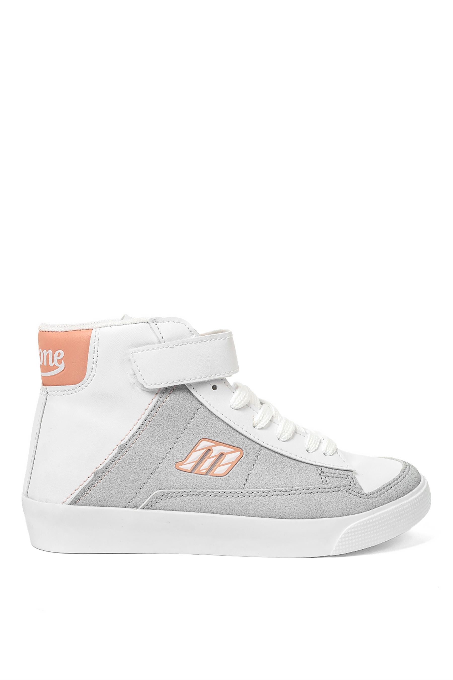 M.P. 232-3114FT Filet Kız Çocuk Düz Bot Beyaz - Pembe