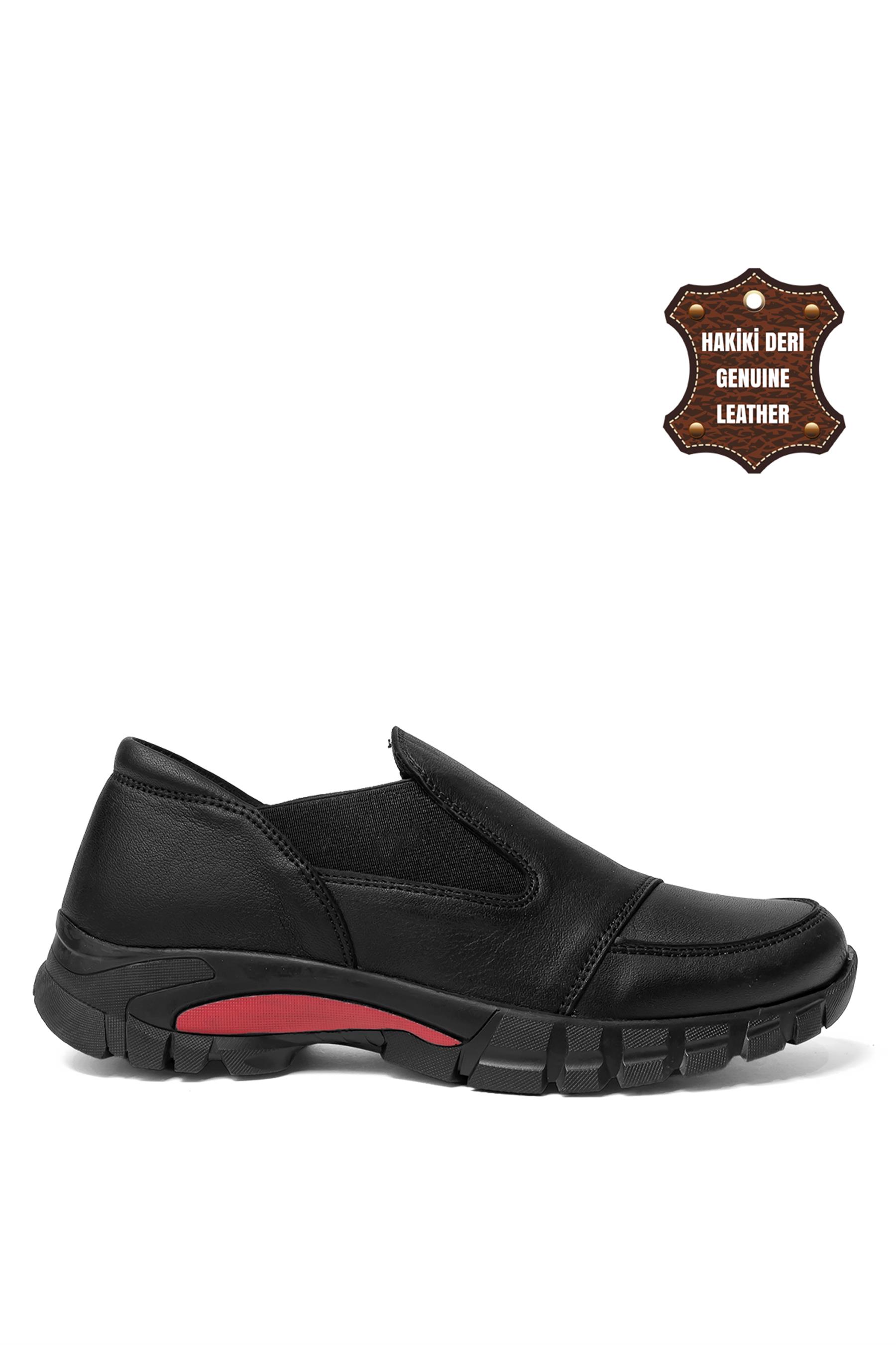 Mammamia 23KA-6310 Hakiki Deri Casual Ayakkabı Siyah