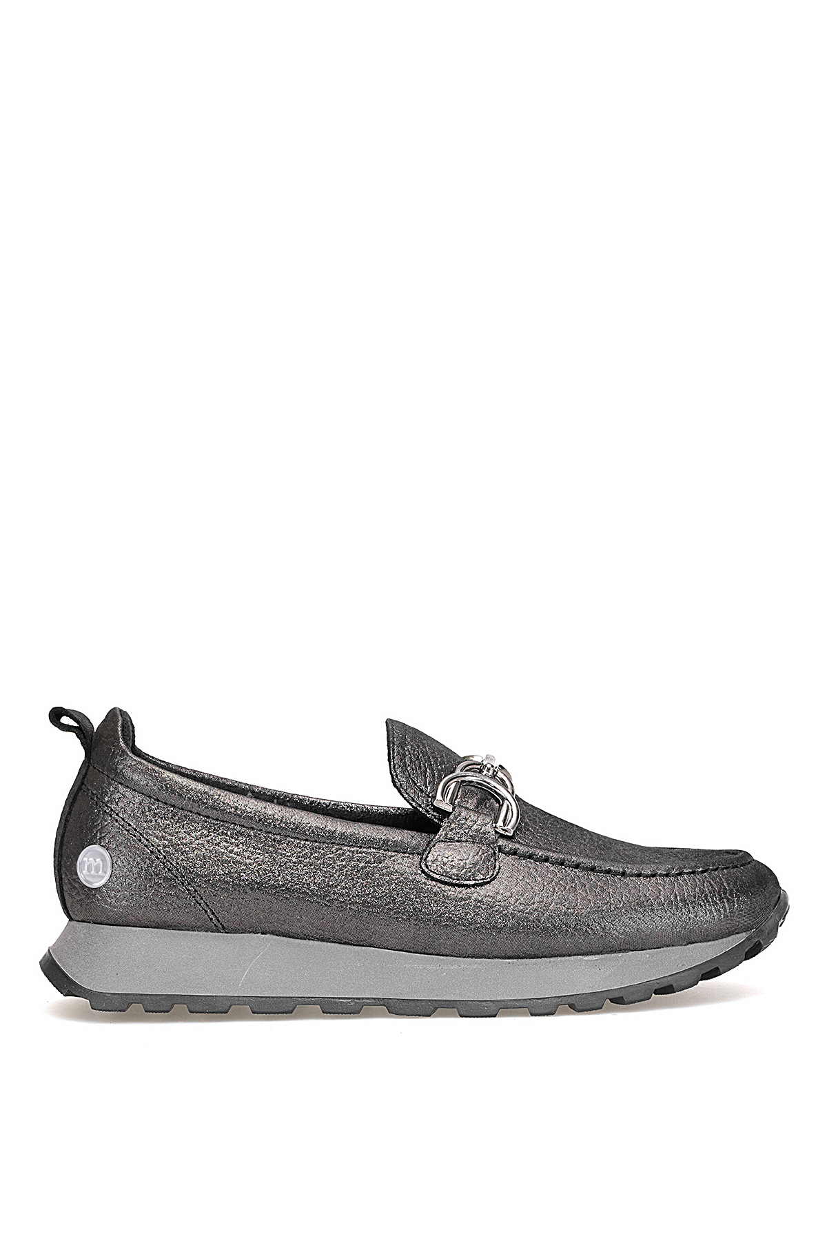 Mammamia D25KA-7055 Kadın Hakiki Deri Casual Ayakkabı Platin