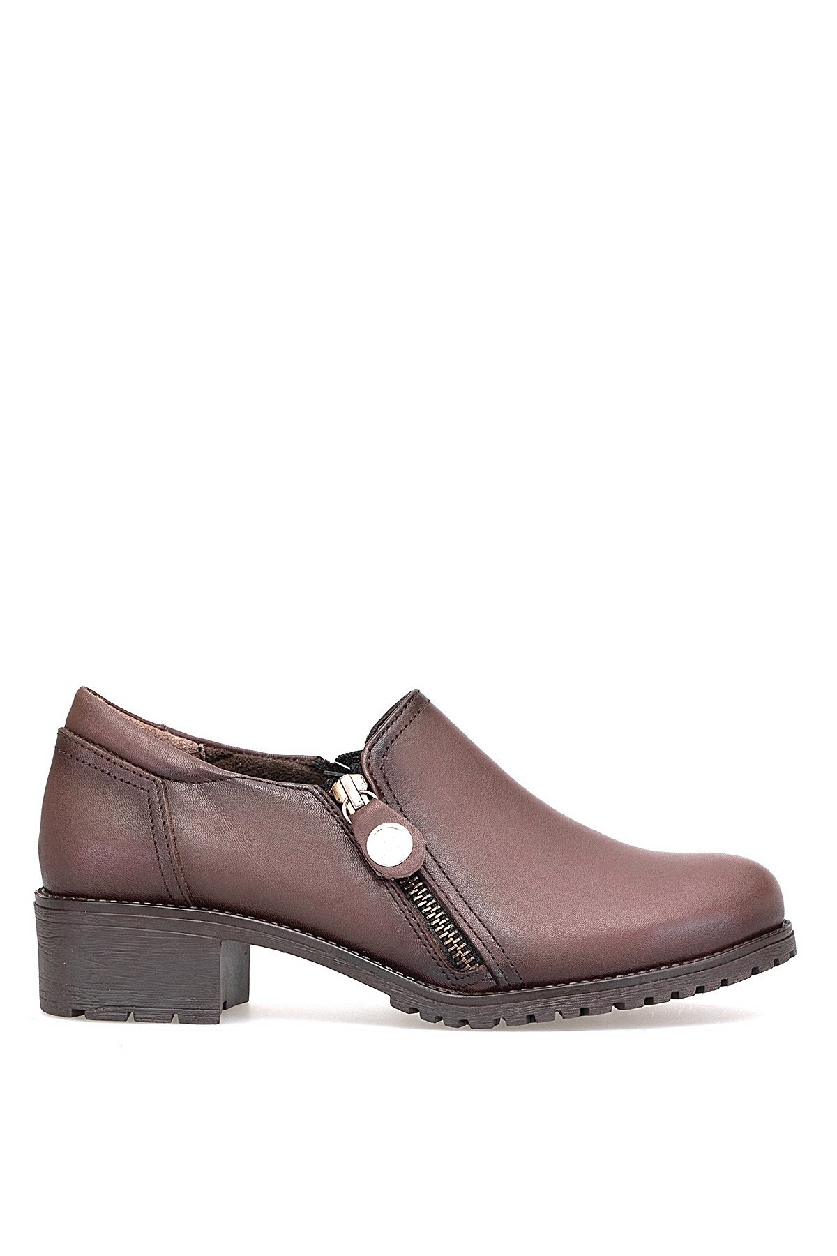 Mammamia D25KA-775 Kadın Hakiki Deri Casual Ayakkabı Kahverengi