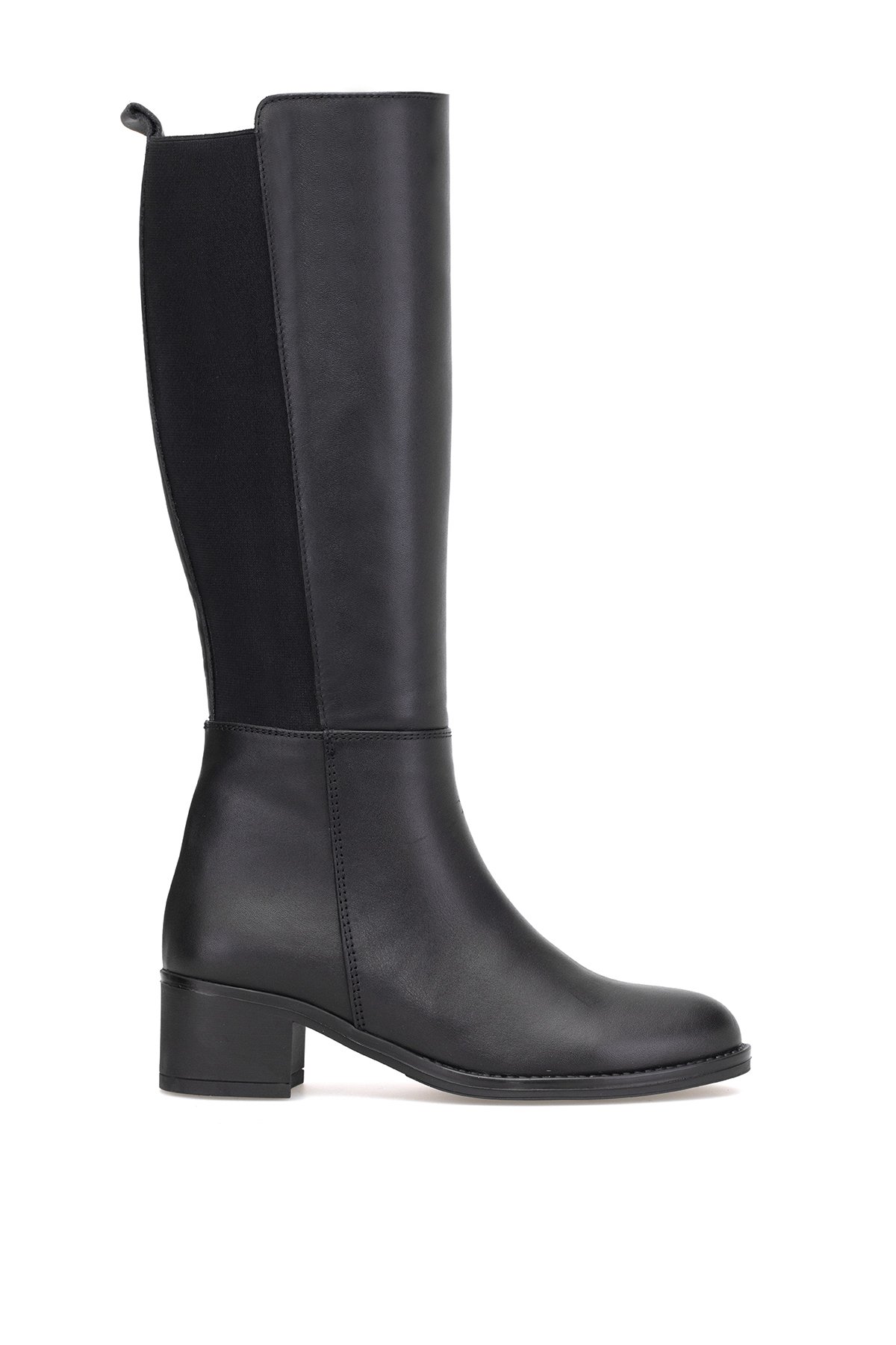 Mammamia D25KC-2300 Kadın Hakiki Deri Topuklu Çizme Siyah