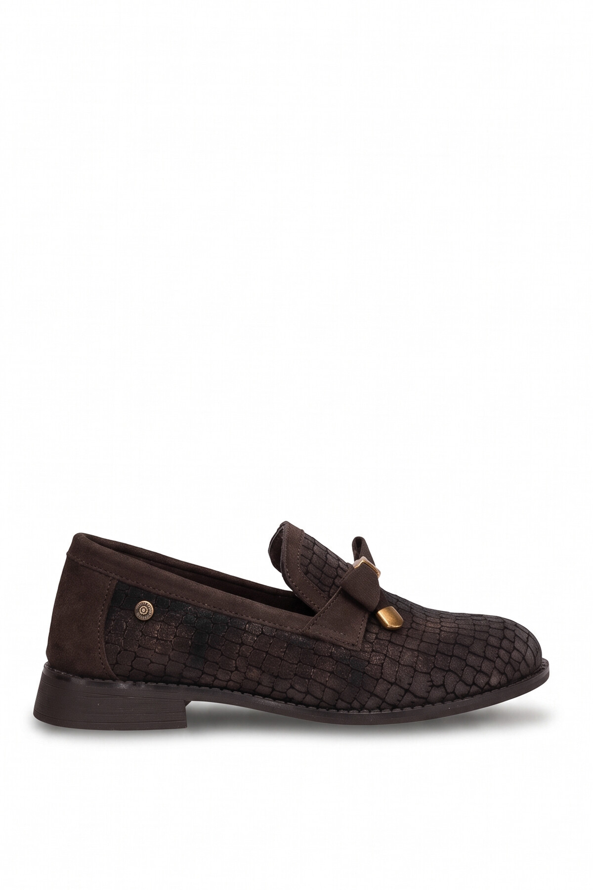 Mammamia D26KA-3075 Kadın Hakiki Deri Casual Ayakkabı Kahverengi
