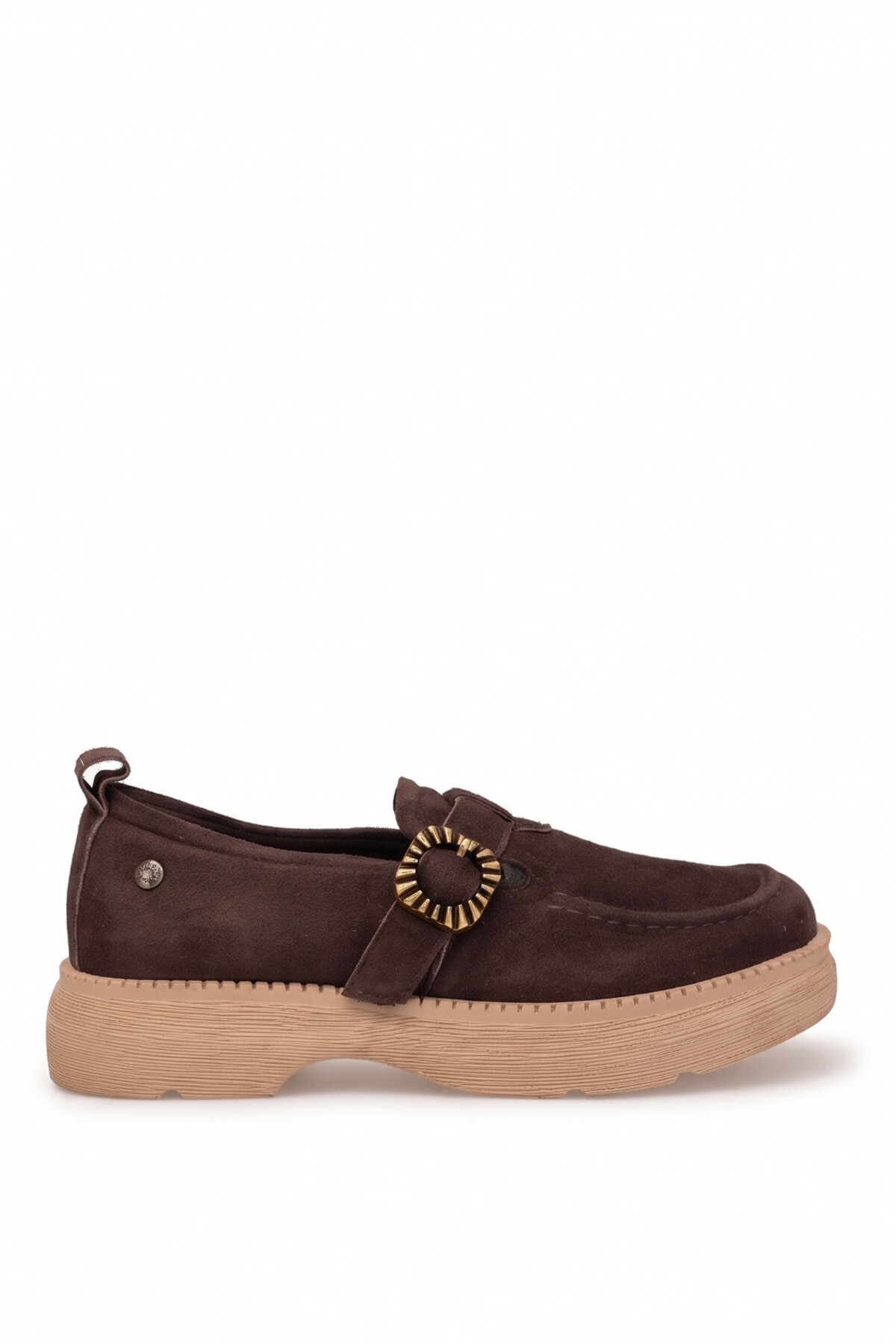 Mammamia D26KA-3170 Kadın Hakiki Deri Casual Ayakkabı Kahve