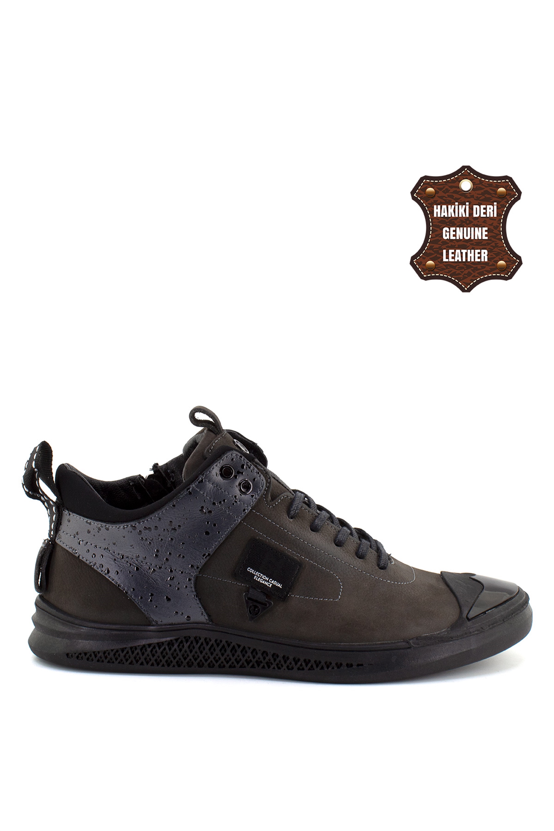Marcomen 152-16106N Erkek Deri Günlük Ayakkabı Füme - Ayakkabı Fuarı Elit
