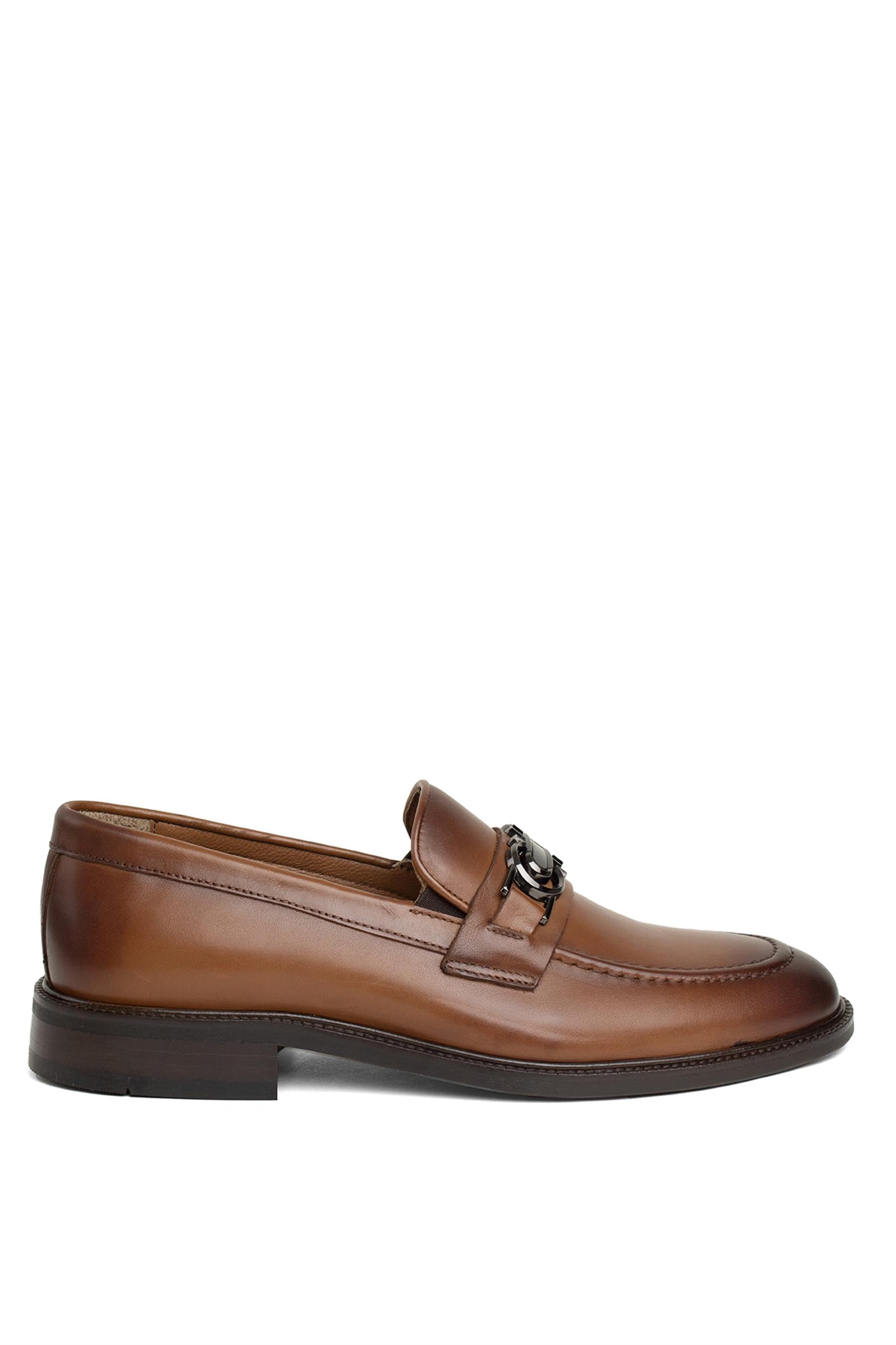 Marcomen 19598 Erkek Hakiki Deri Loafer Ayakkabı Taba