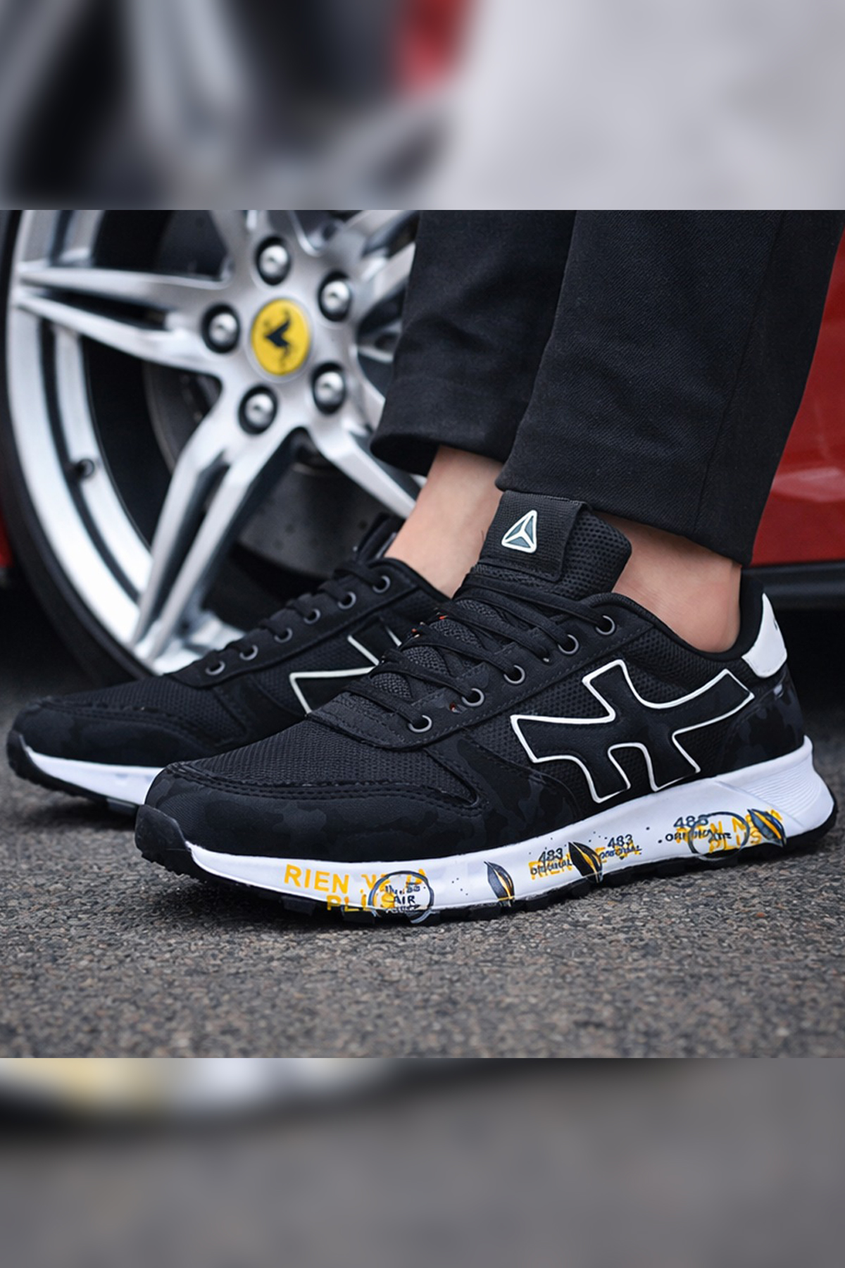 Mc Jamper 2444 Erkek Klasik Sneaker Siyah - Beyaz