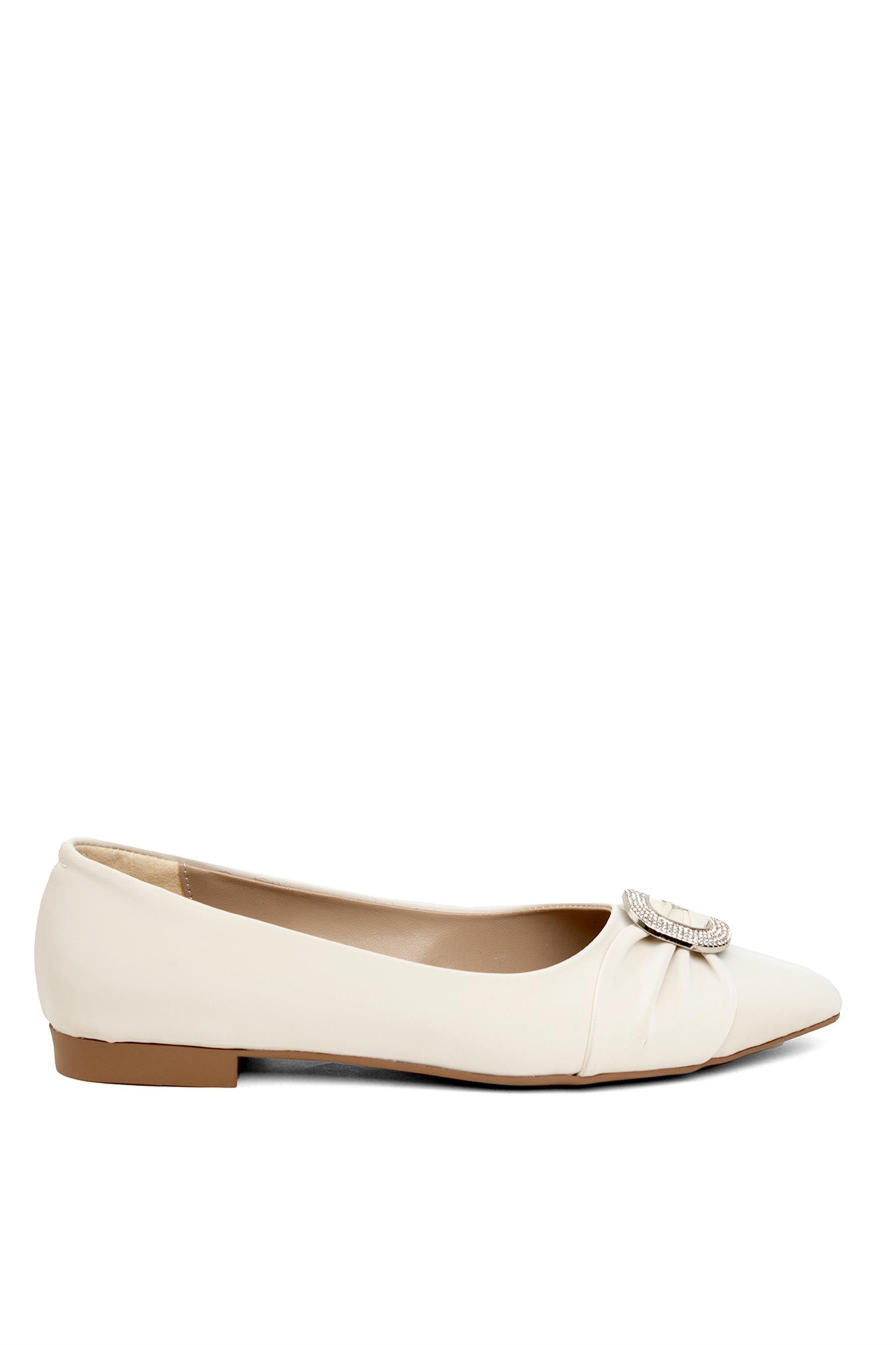 Miss Park Moda PM386 K488 Kadın Babet Bej