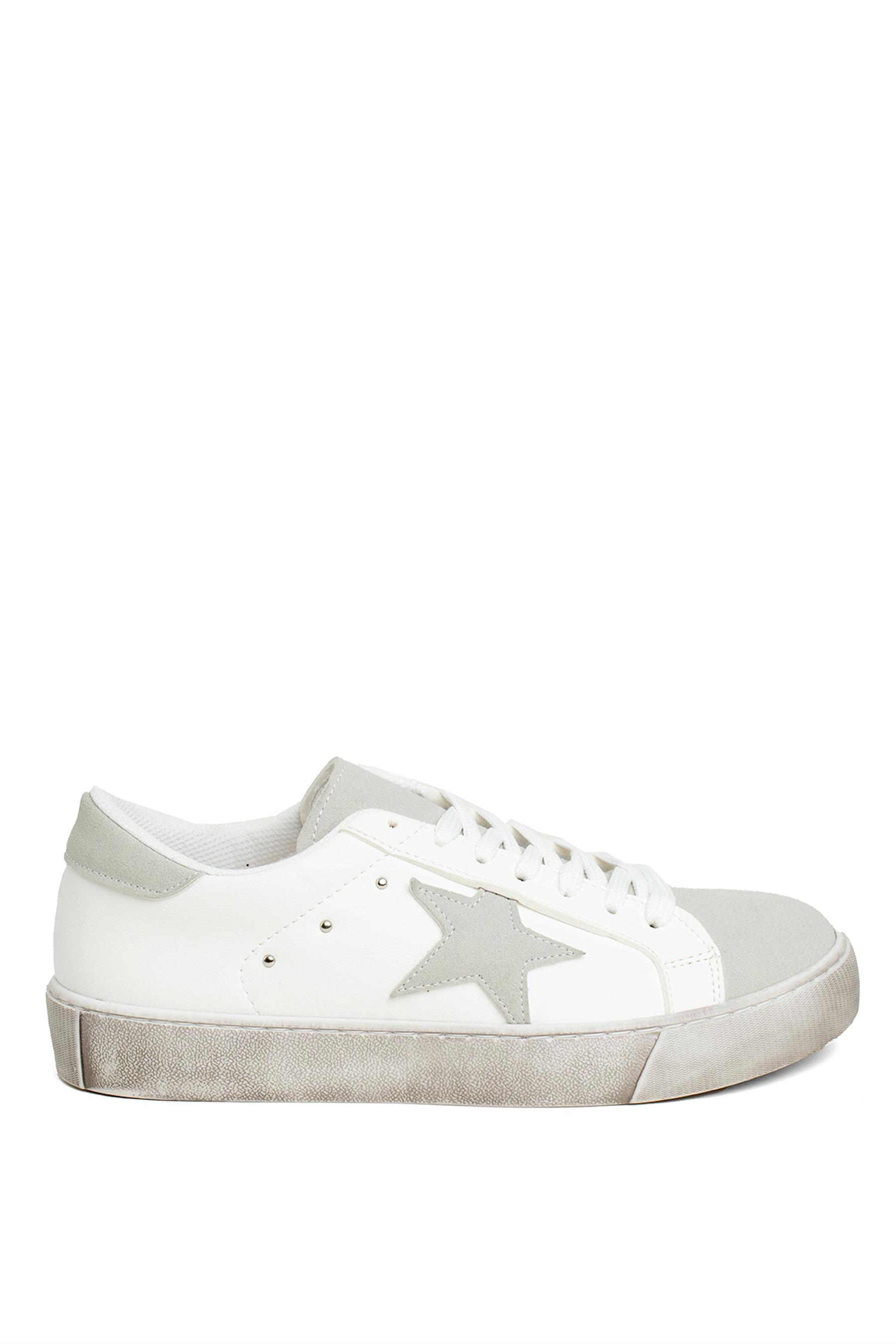Miss Park Moda PM54 K1022 Kadın Klasik Sneaker Beyaz