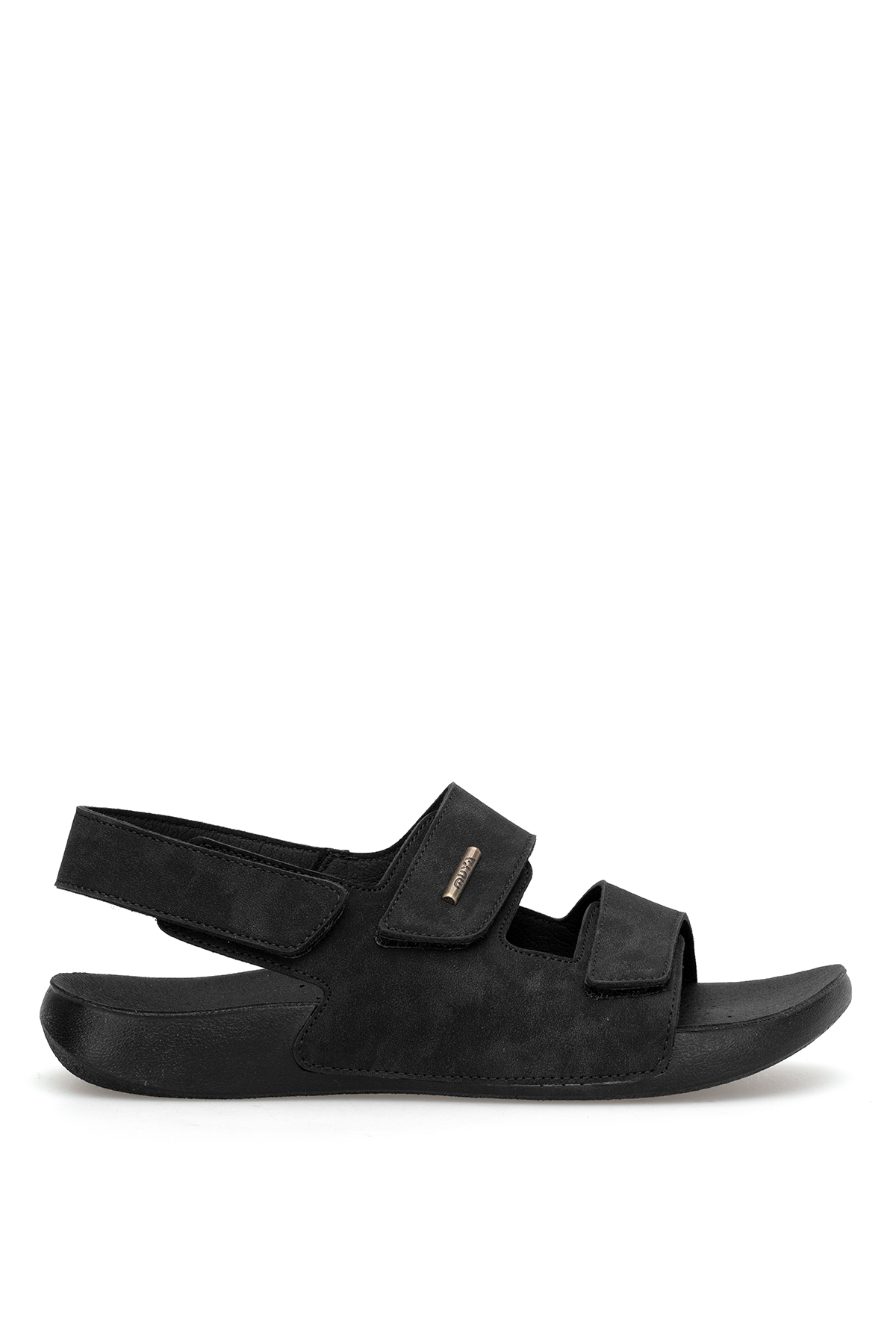 Muya 31406-3095-26Y Avada Erkek Ortopedik Düz Sandalet Siyah