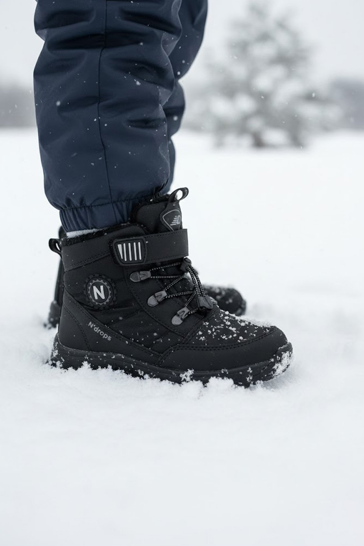 Ndrops YSEYL015 Outdoor Çocuk Bot Siyah