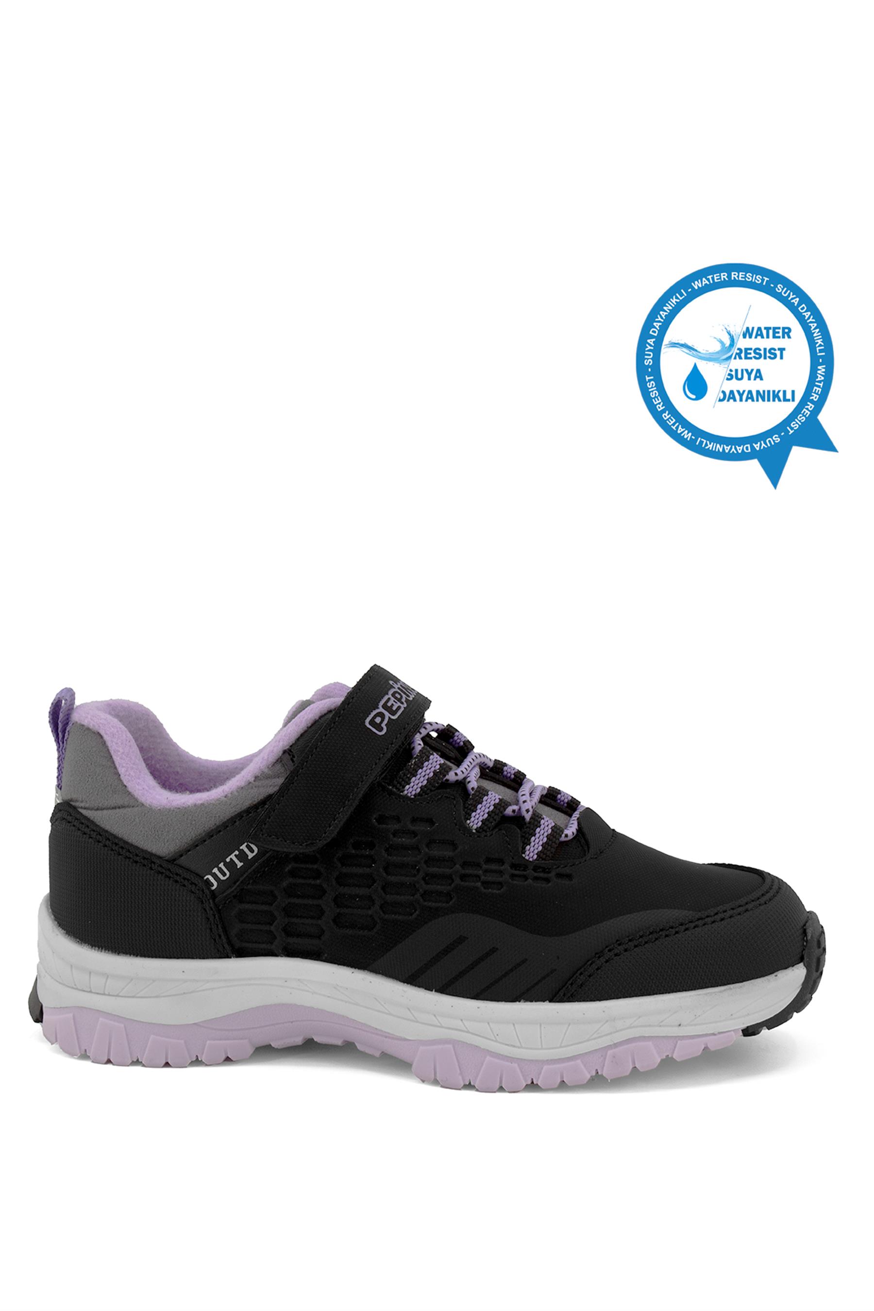 Pepino FK23-1572 Filet Kız Çocuk Outdoor Ayakkabı Siyah - Lila
