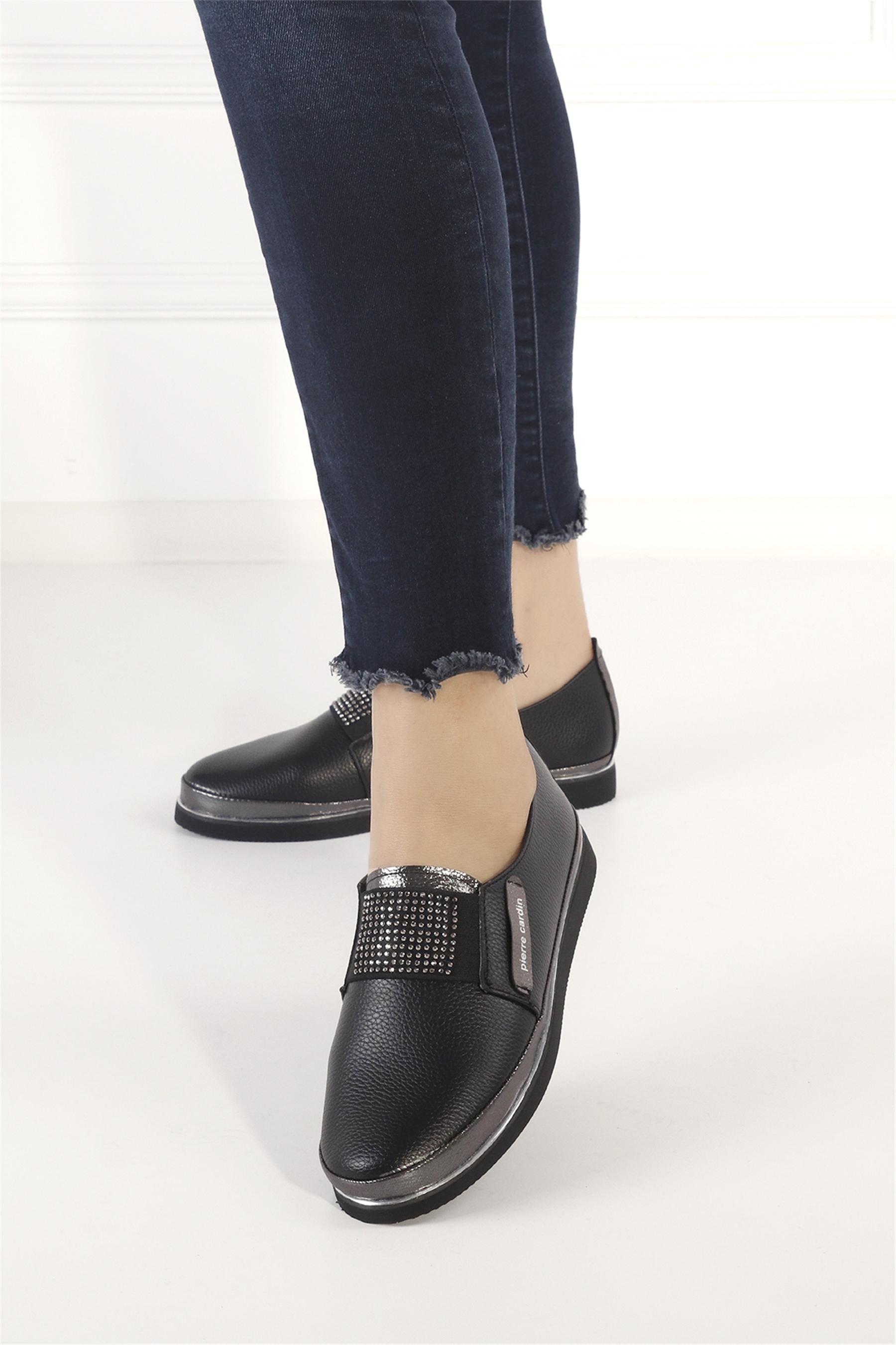 Pierre Cardin PC-51678C Kadın Günlük Ayakkabı Siyah - Ayakkabı Fuarı Elit