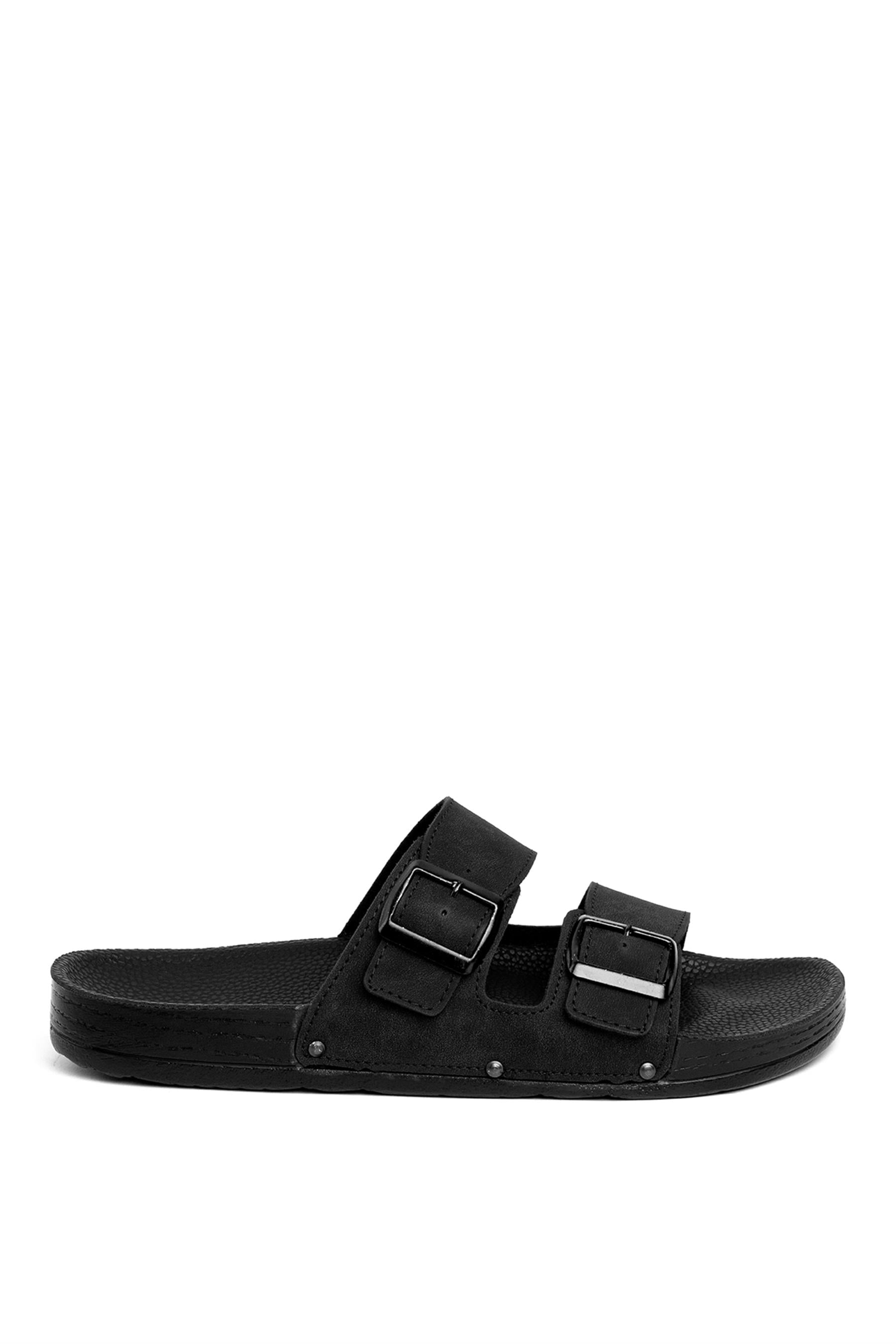 Pierre Cardin PC-7038 Erkek Düz Terlik Siyah