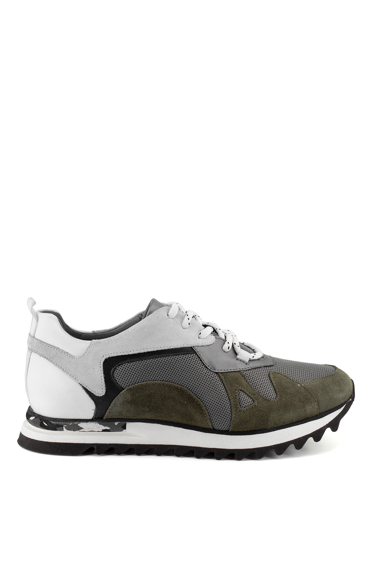 Scootland 13023 Erkek Hakiki Deri Günlük Ayakkabı Haki