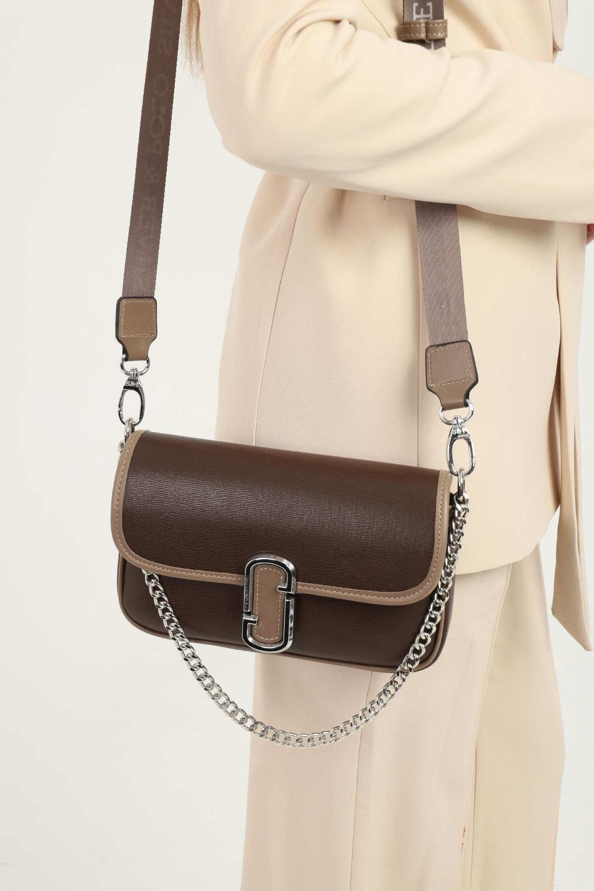 Silver Polo SP1171-M105 Kadın Omuz Çantası Kahverengi