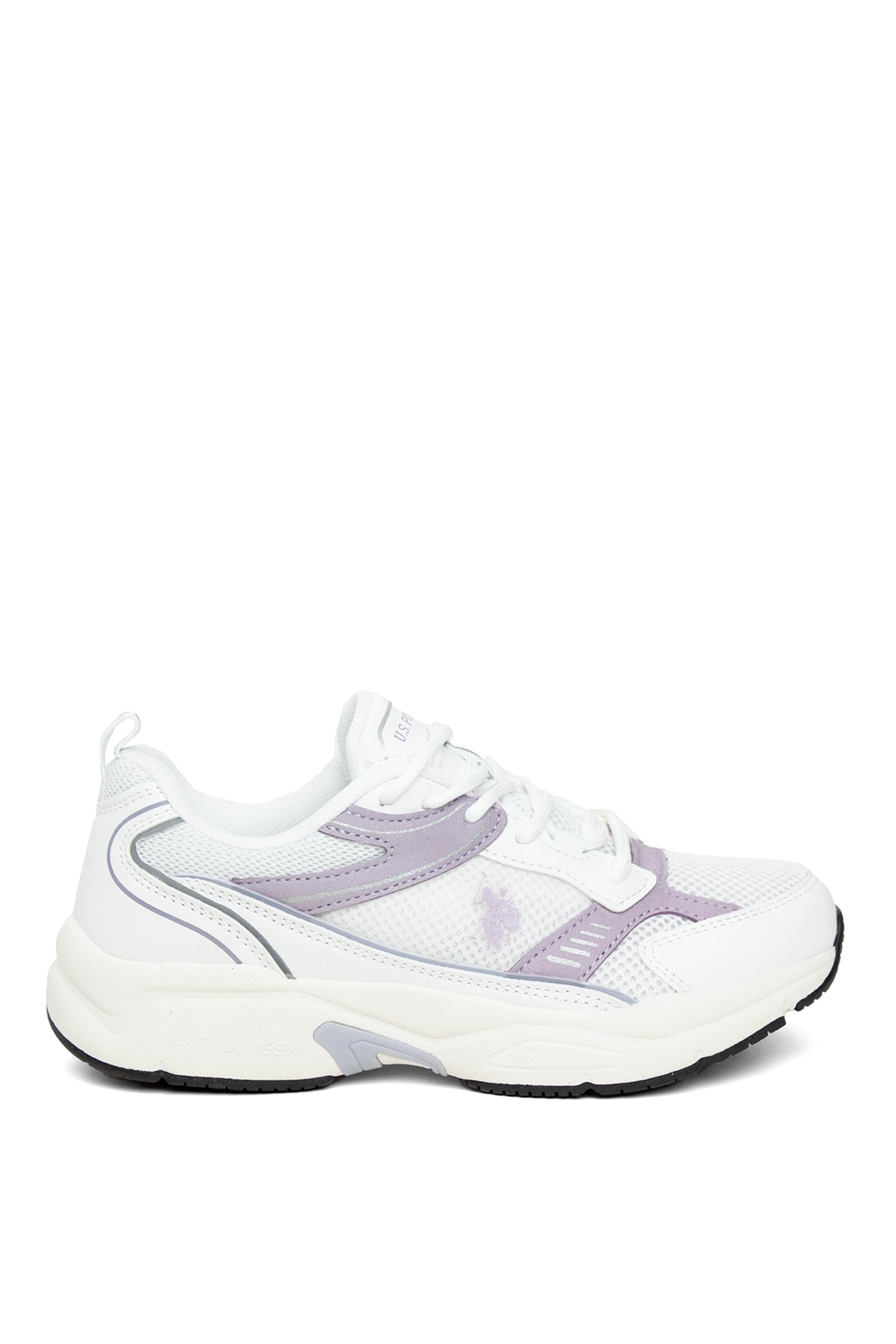U.S. Polo 101532444 Krez 4FX Kadın Klasik Sneaker Beyaz - Lila