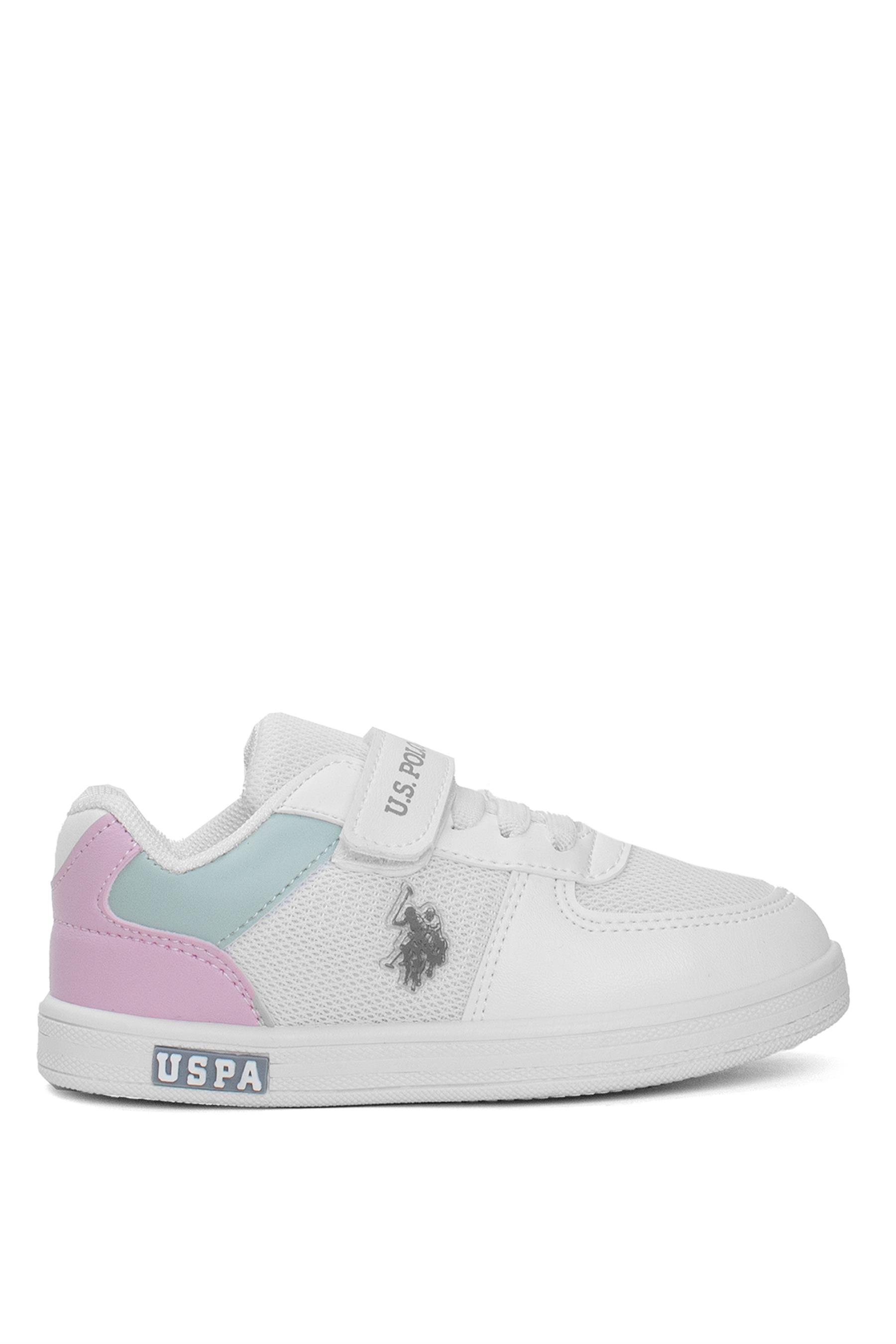 U.S. Polo 101343371 Carren Kız Çocuk Sneaker Beyaz - Yeşil