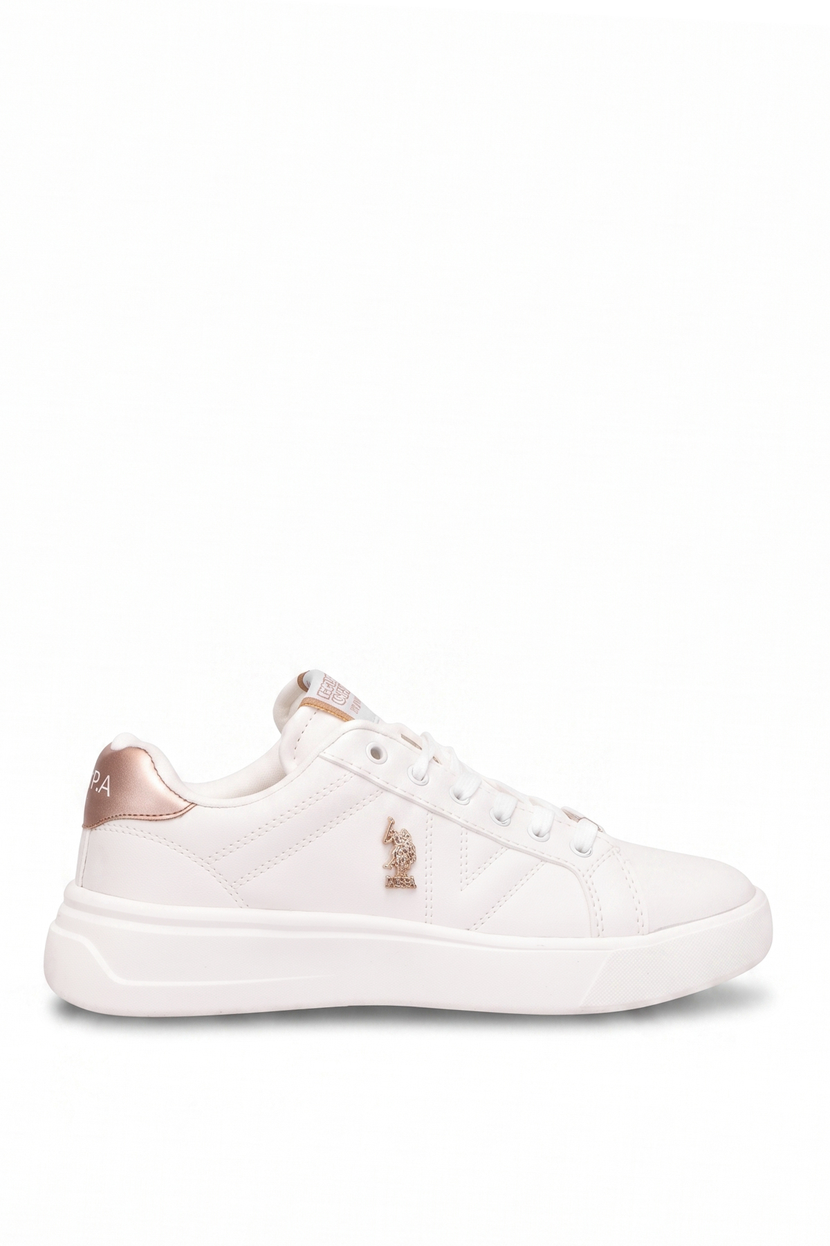 U.S. Polo Assn. A101946743 5F Exxy 5PR Kadın Klasik Sneaker Beyaz