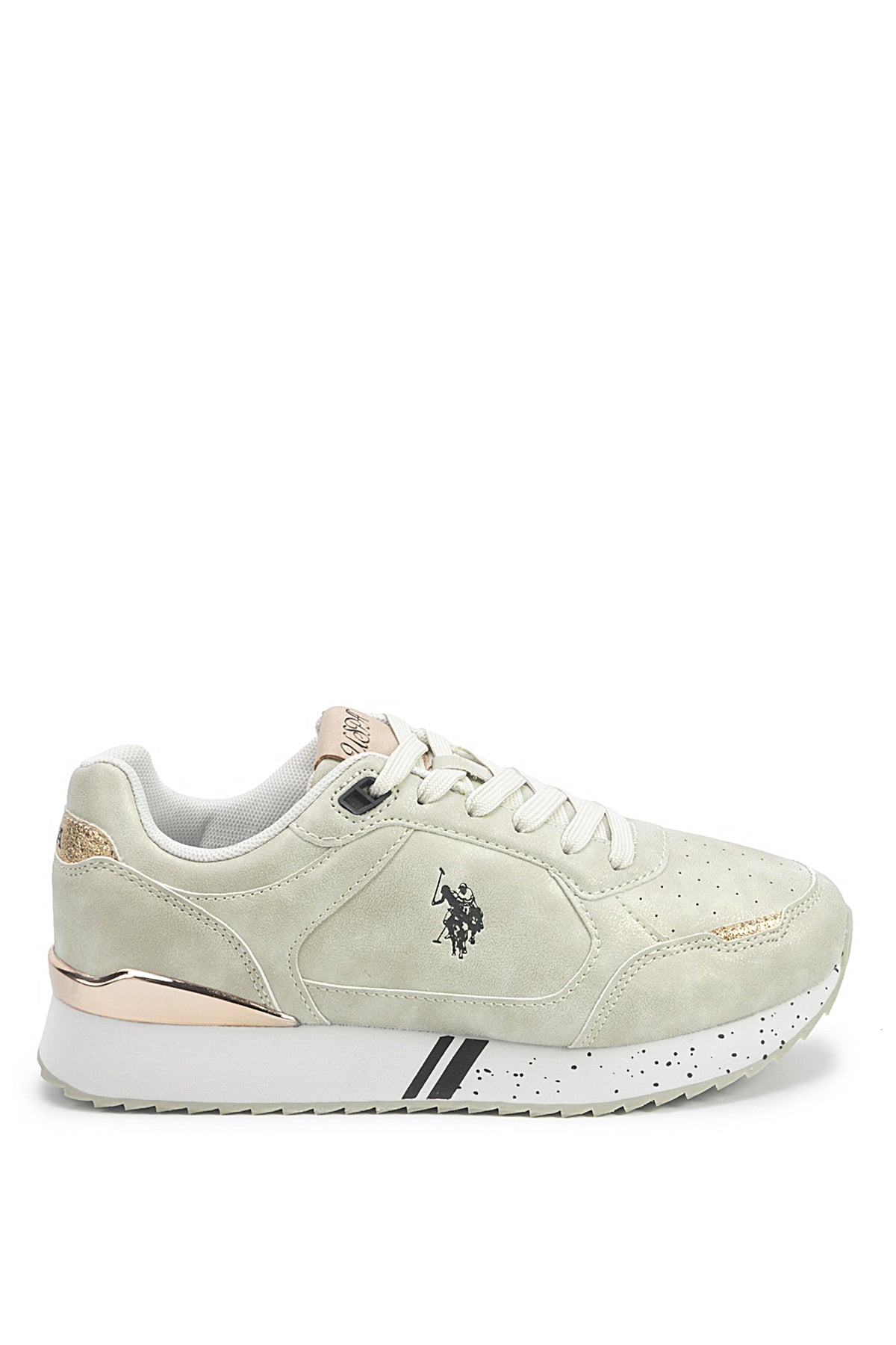 U.S. Polo Assn. A102030058 5F Line 5PR Kadın Klasik Sneaker Bej