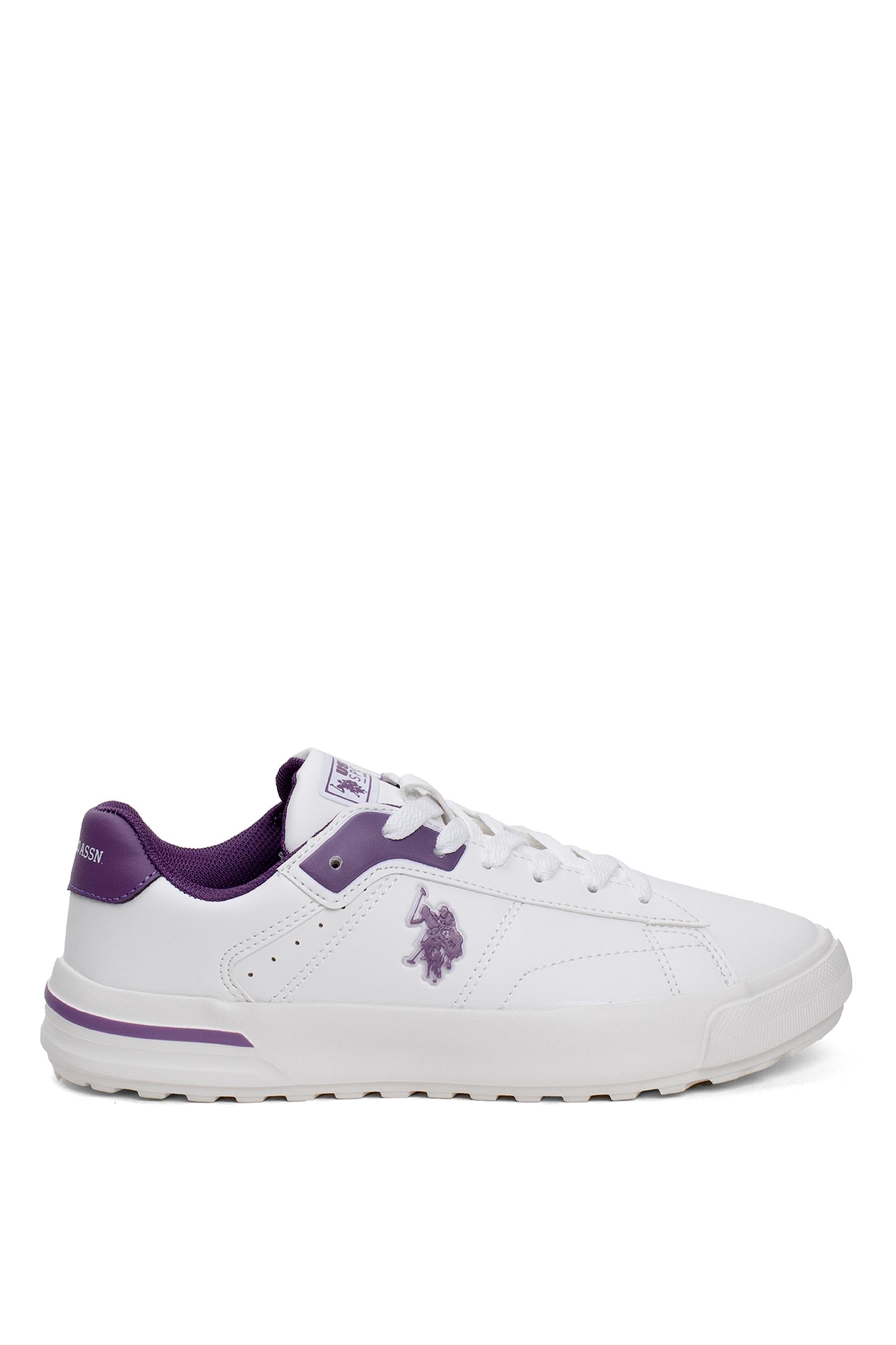 U.S. Polo Assn. 101812766 4W Mango 4PR Kadın Klasik Sneaker Kırık Beyaz
