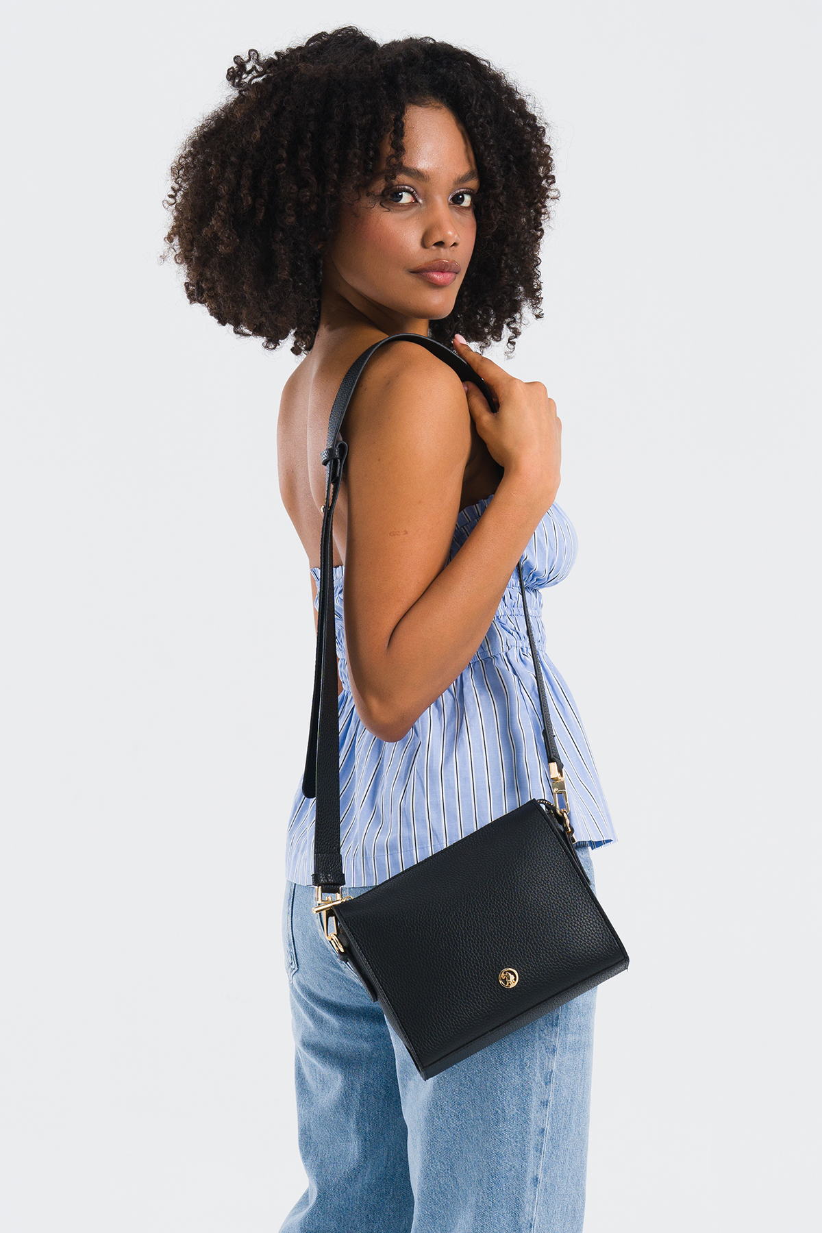 U.S. Polo Assn. US25204 Kadın Omuz Çantası Siyah