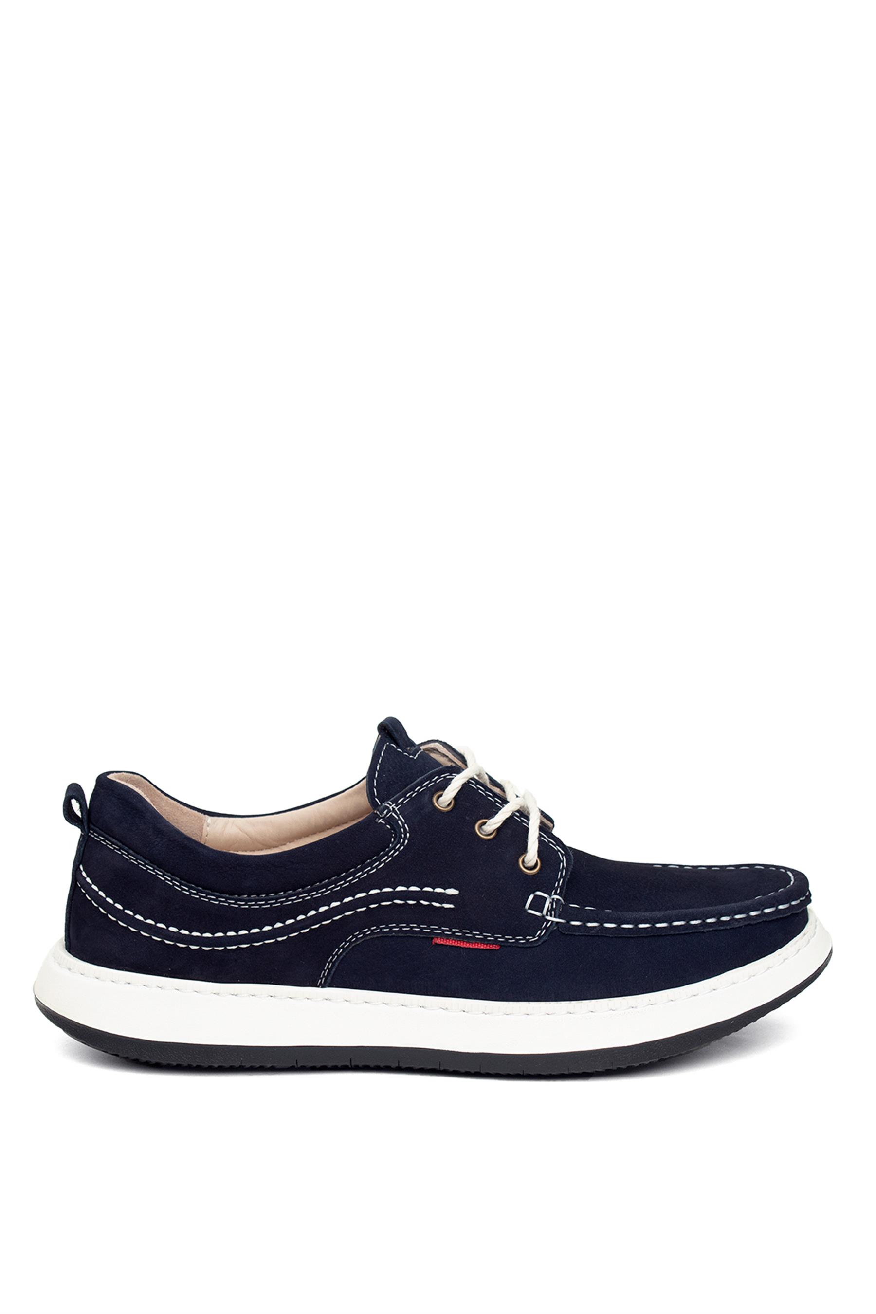 Voyager 6502N Erkek Hakiki Deri Casual Ayakkabı Lacivert