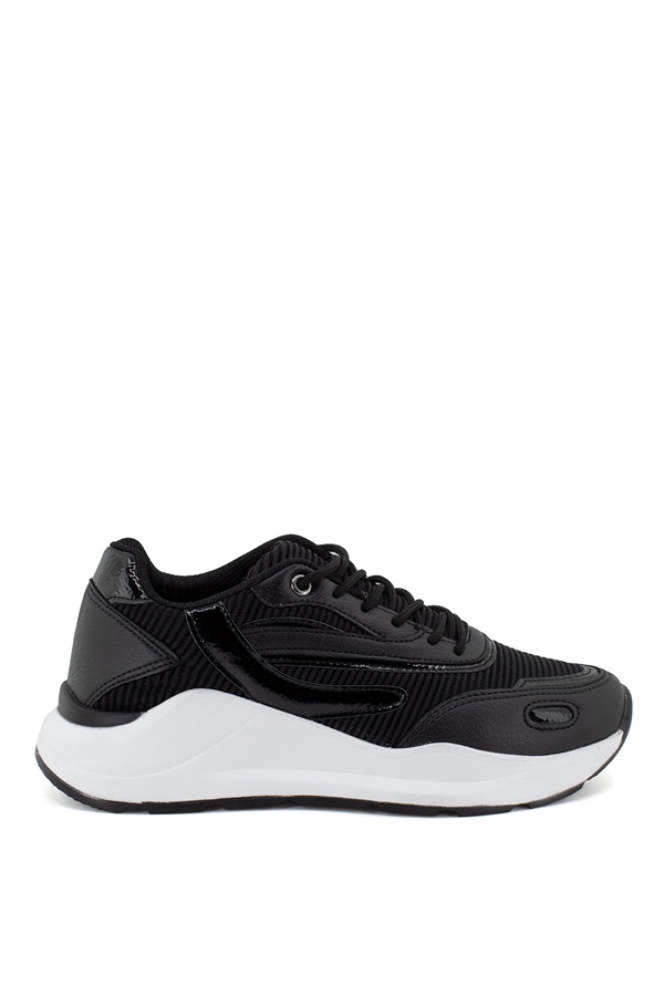 Elit Flt119T Kadın Spor Ayakkabı Siyah - Beyaz