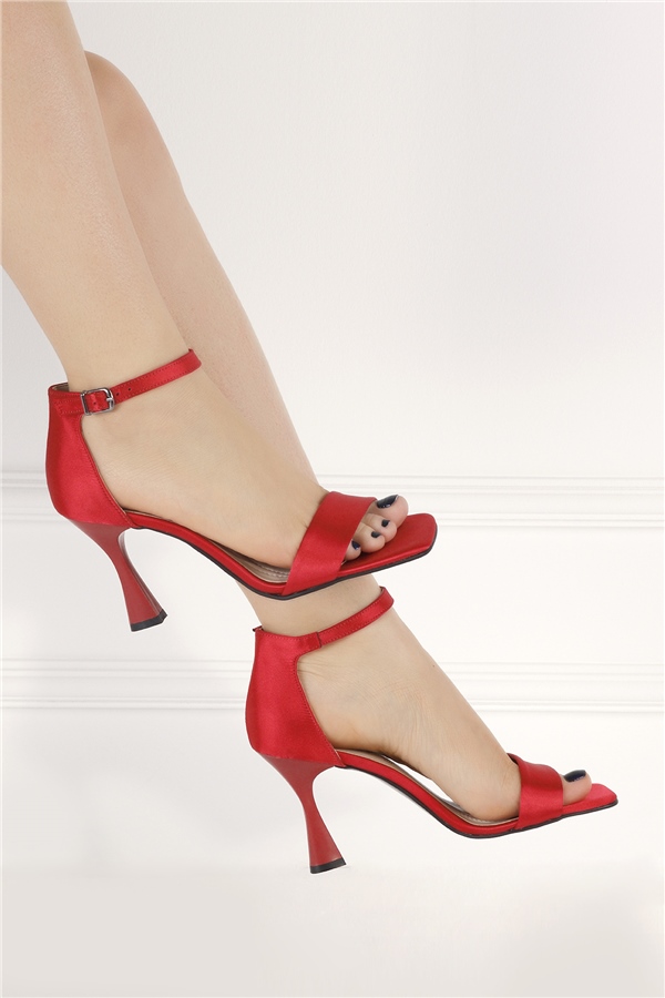 Elit Mst1321T Kadın Topuklu Ayakkabı Kırmızı