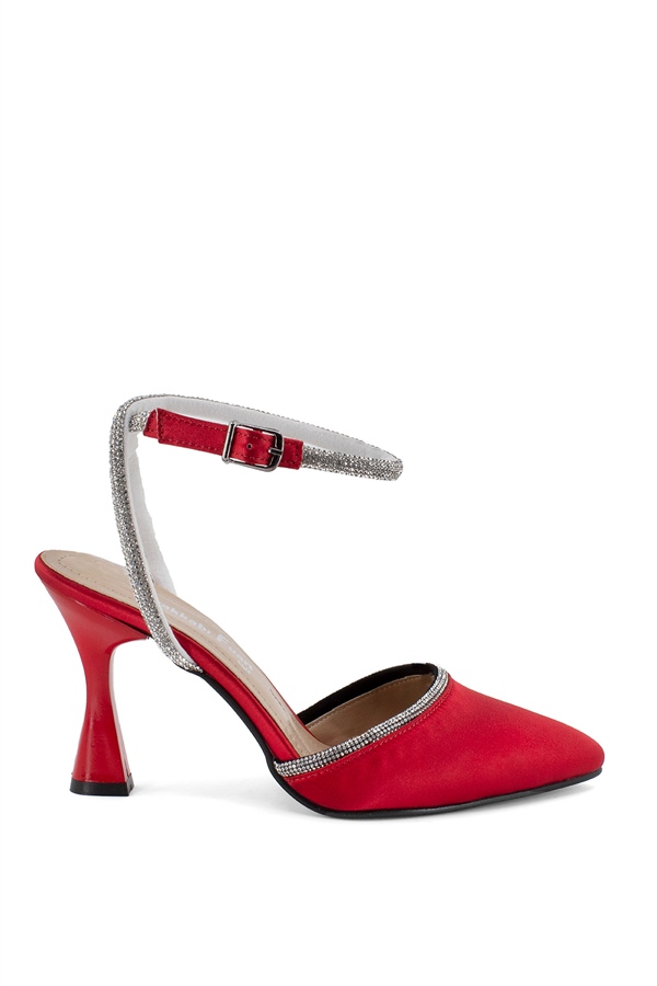 Elit Mst1435T Kadın Abiye Ayakkabı Kırmızı