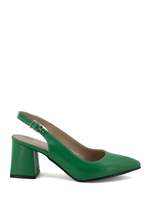 Elit Mst915C Kadın Topuklu Ayakkabı Yeşil