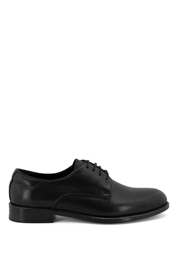 Marcomen 5327C Erkek Hakiki Deri Klasik Ayakkabı Siyah